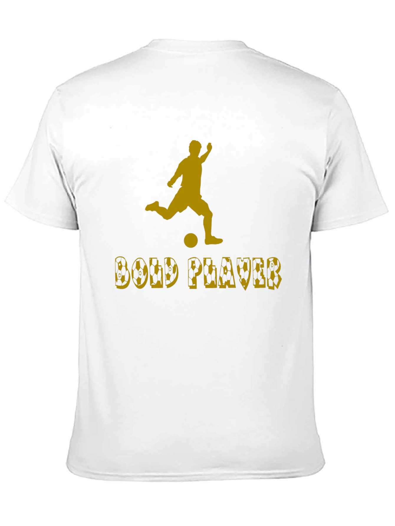 Bold Player Graphic Tee - Black Cotton T-Shirt
