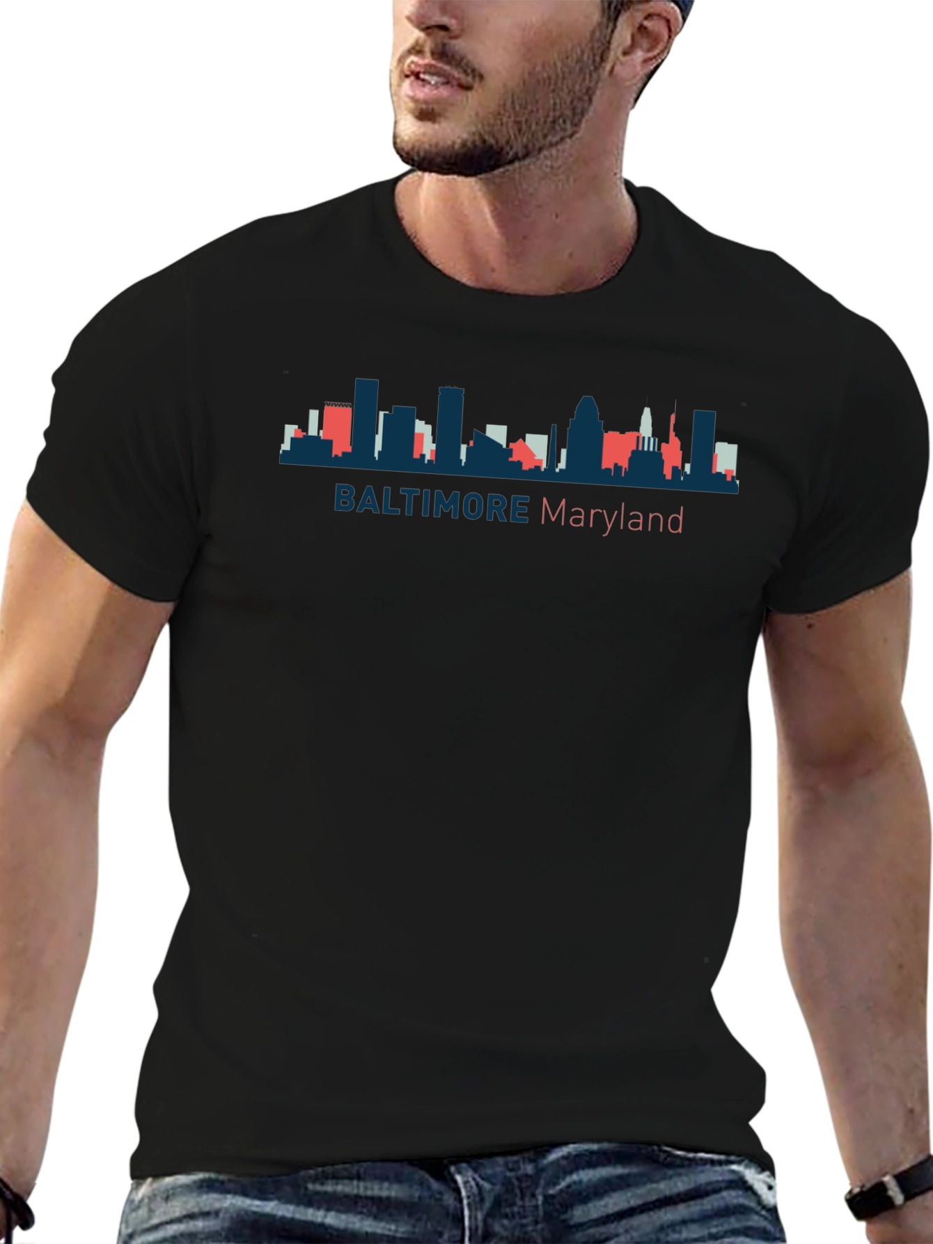Baltimore Maryland Skyline T-Shirt