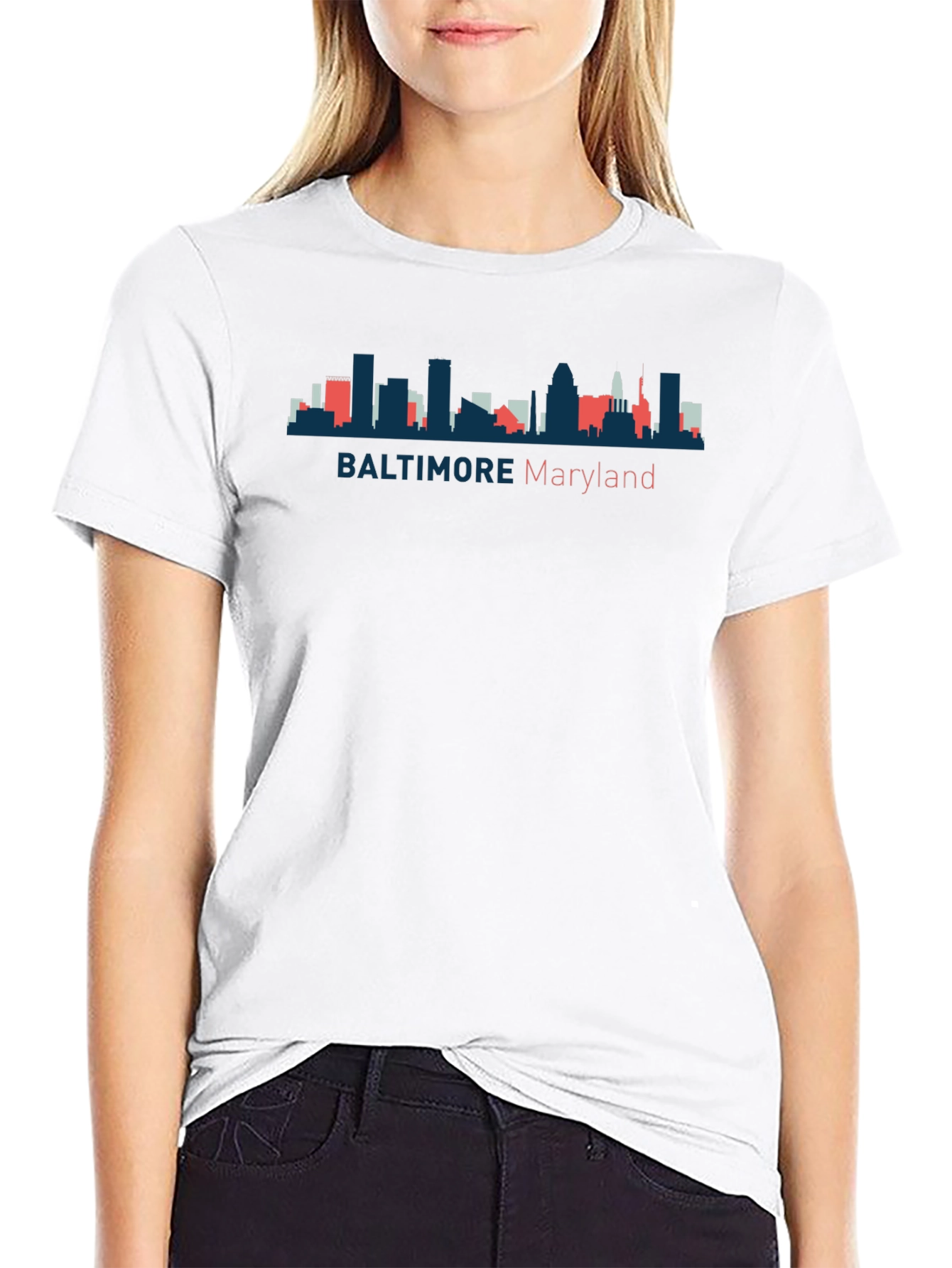 Baltimore Maryland Skyline T-Shirt