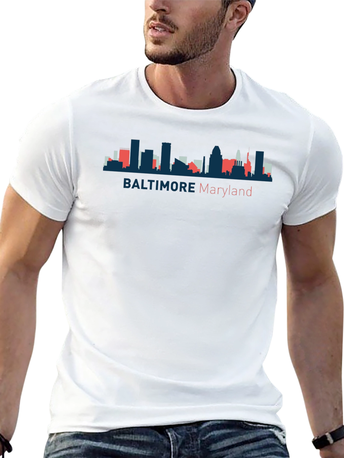 Baltimore Maryland Skyline T-Shirt