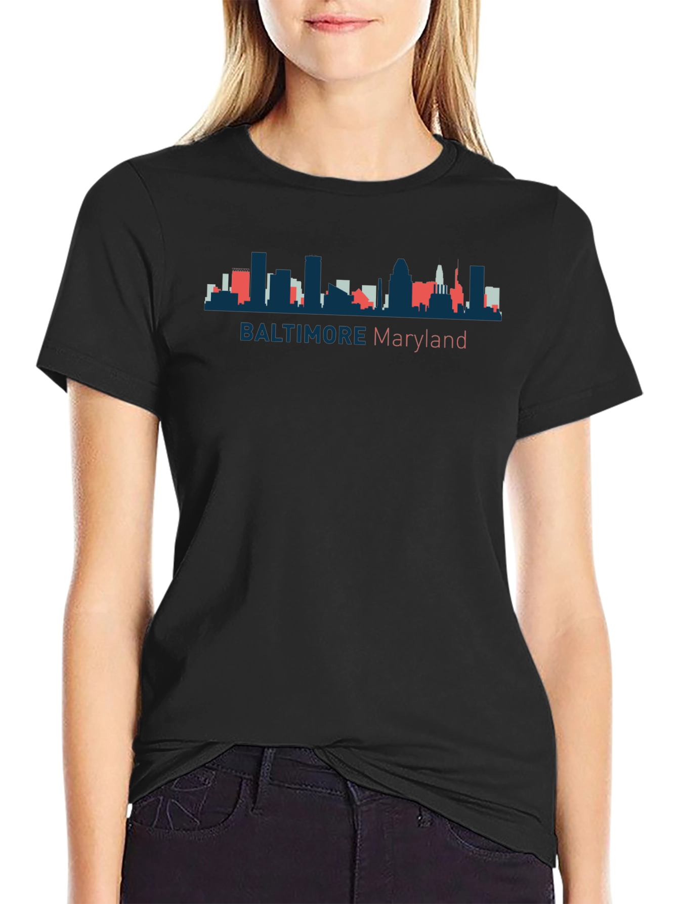 Baltimore Maryland Skyline T-Shirt