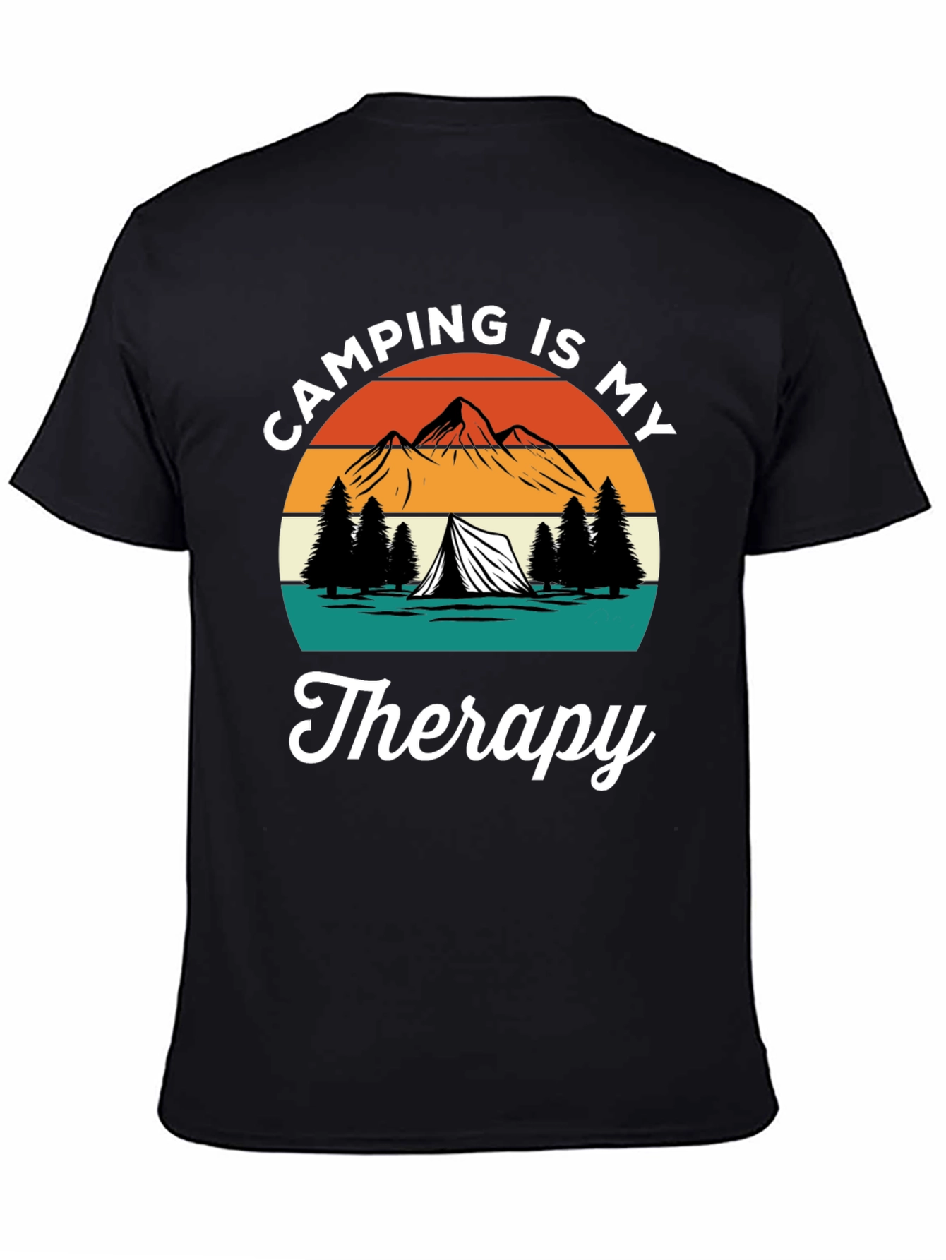 Camping Is My Therapy Graphic Tee
