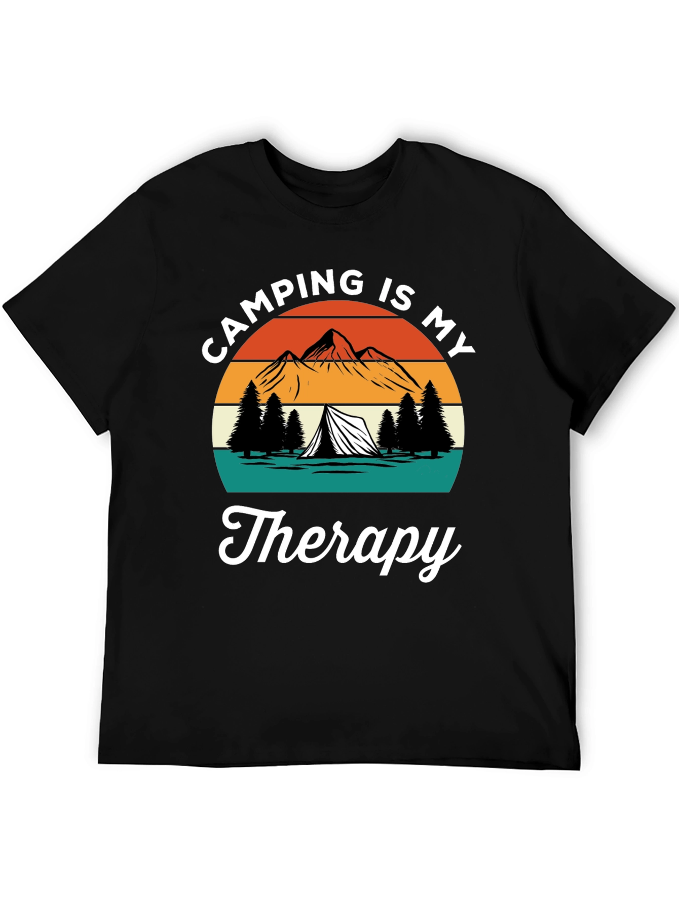 Camping Is My Therapy Graphic Tee