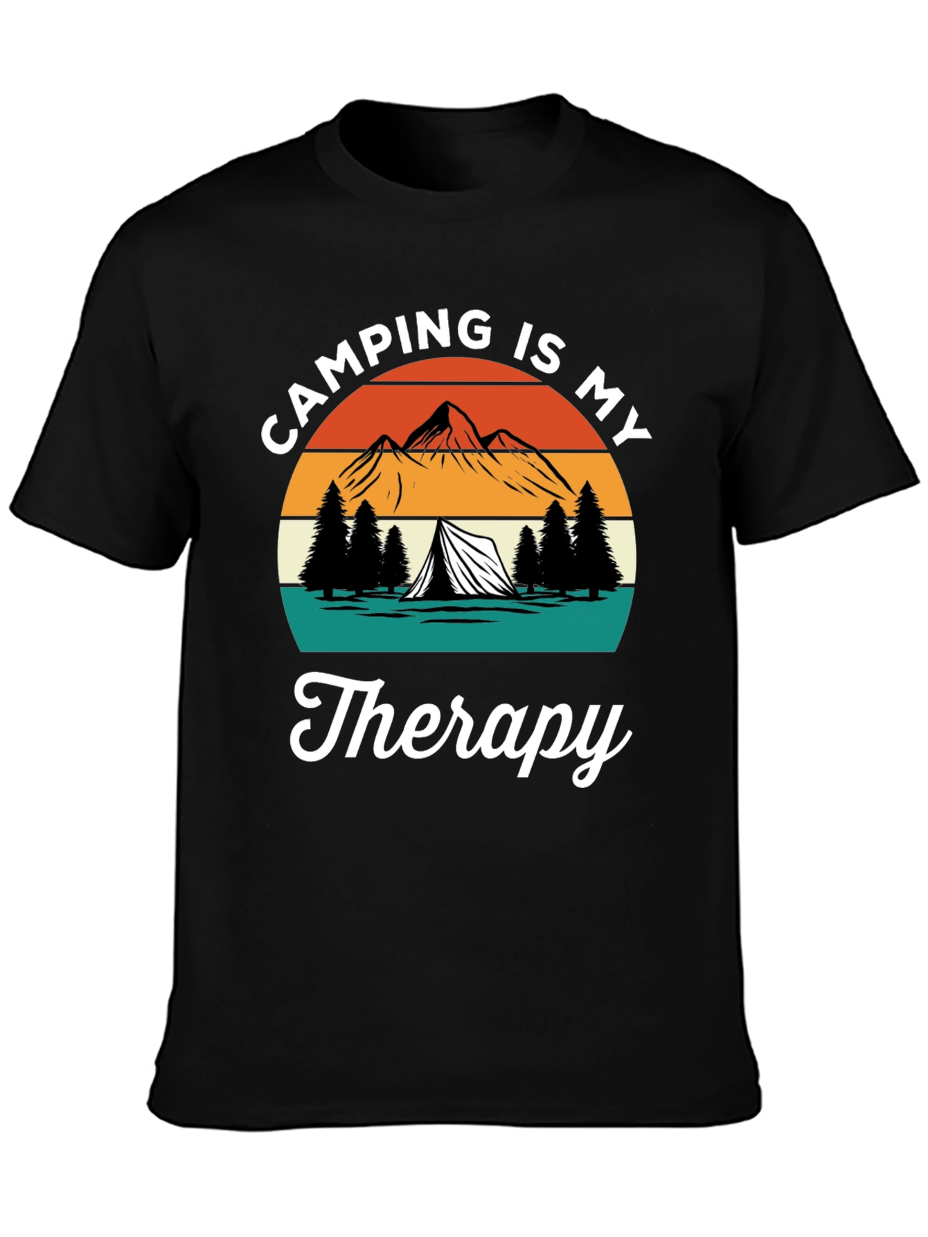 Camping Is My Therapy Graphic Tee