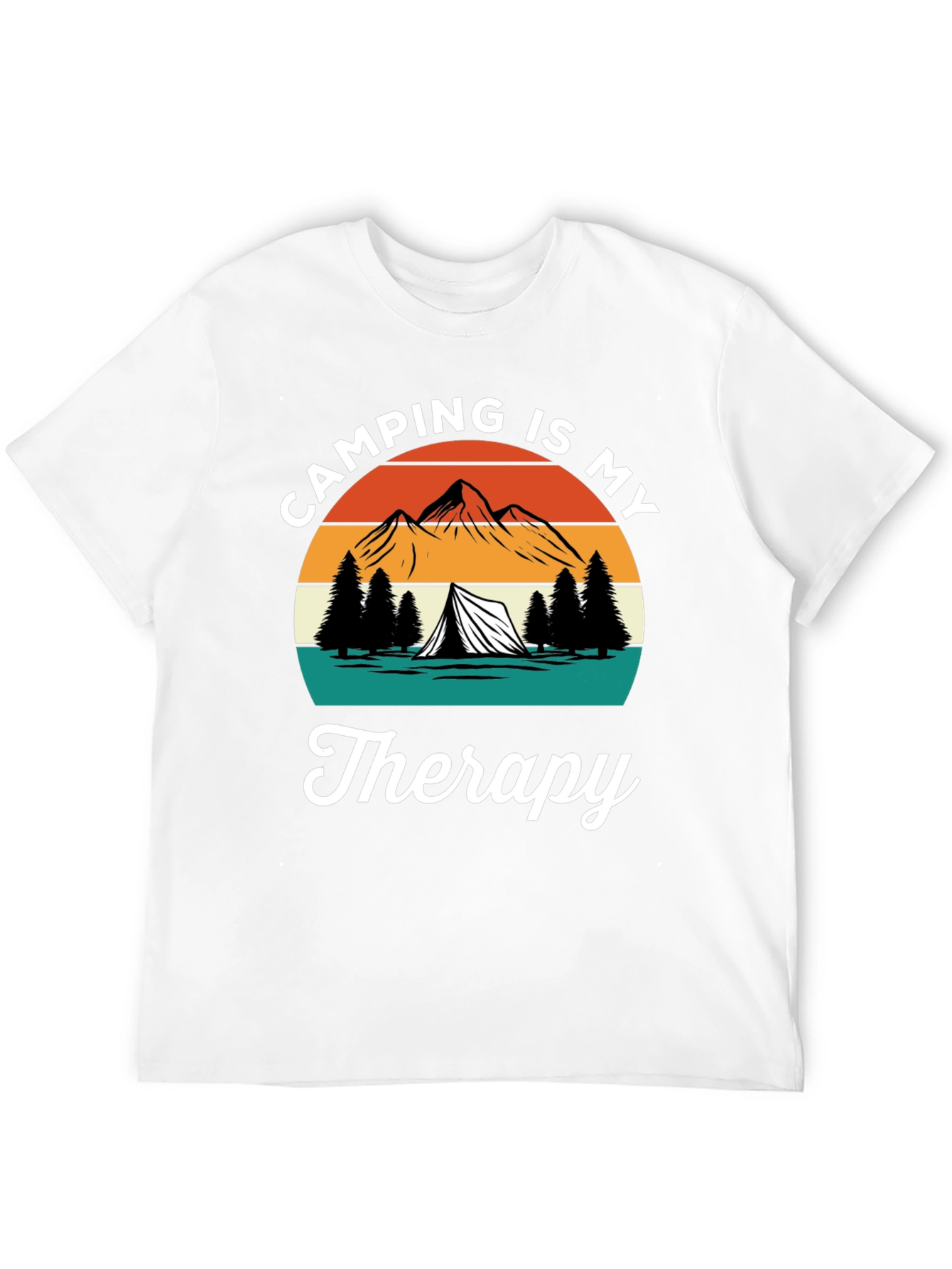 Camping Is My Therapy Graphic Tee