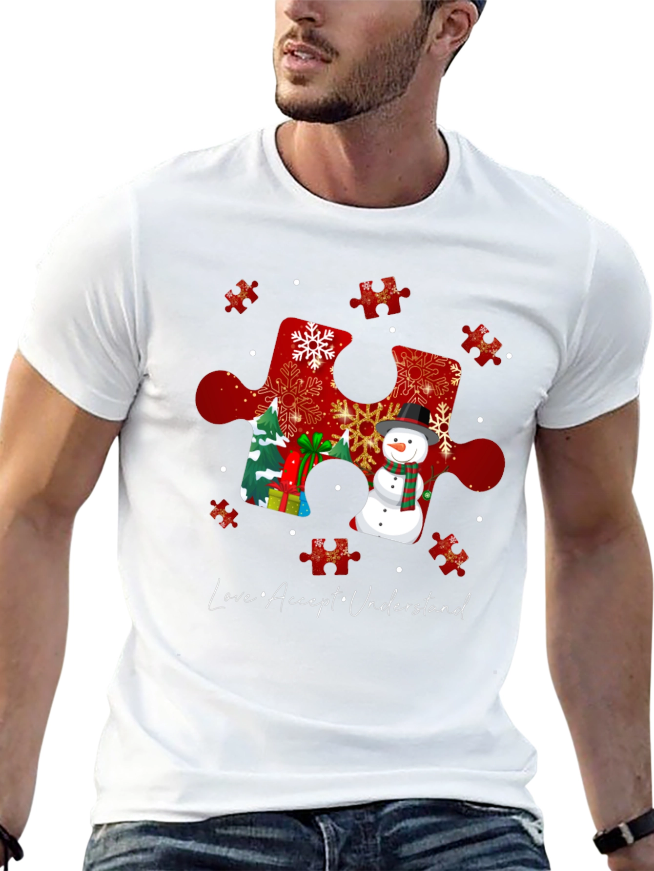 Autism Awareness Winter Puzzle T-Shirt