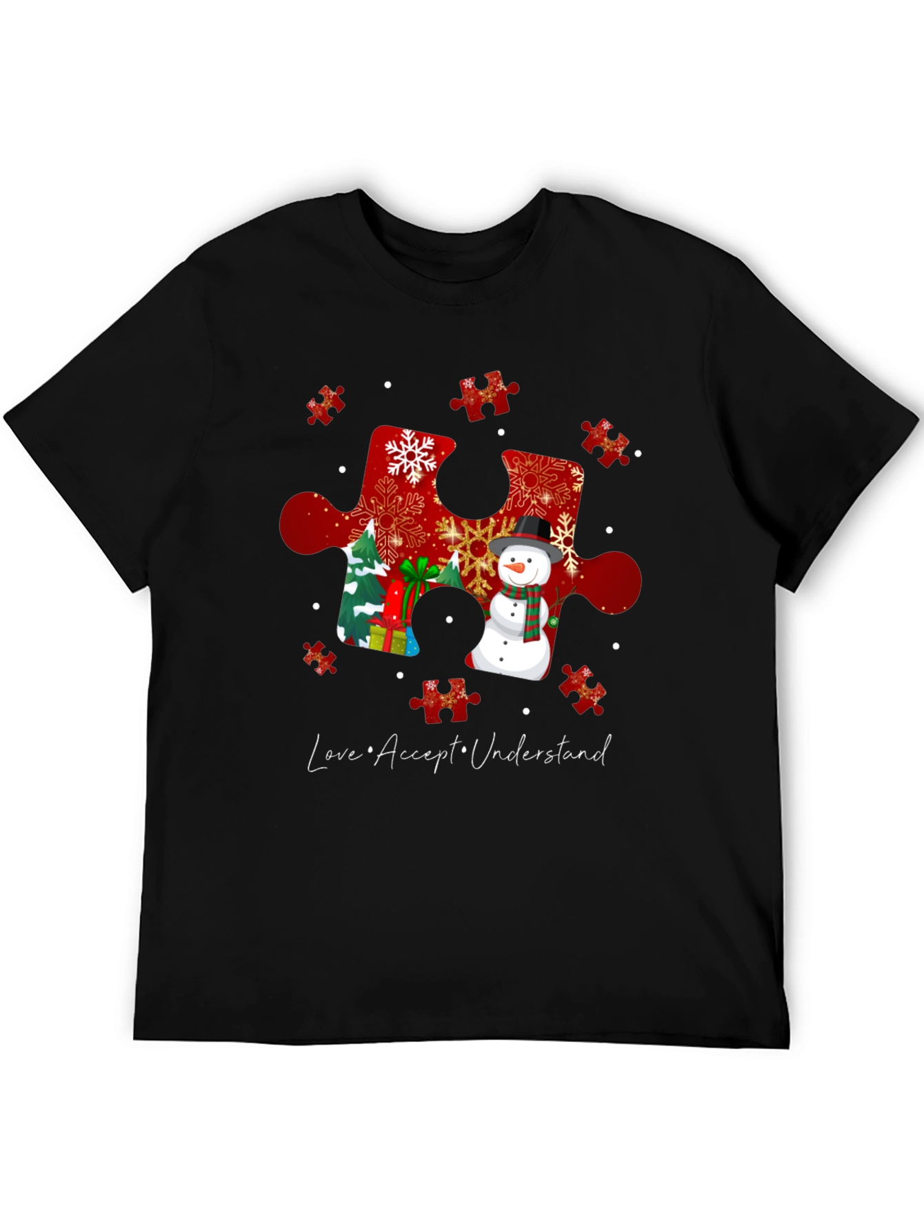 Autism Awareness Winter Puzzle T-Shirt