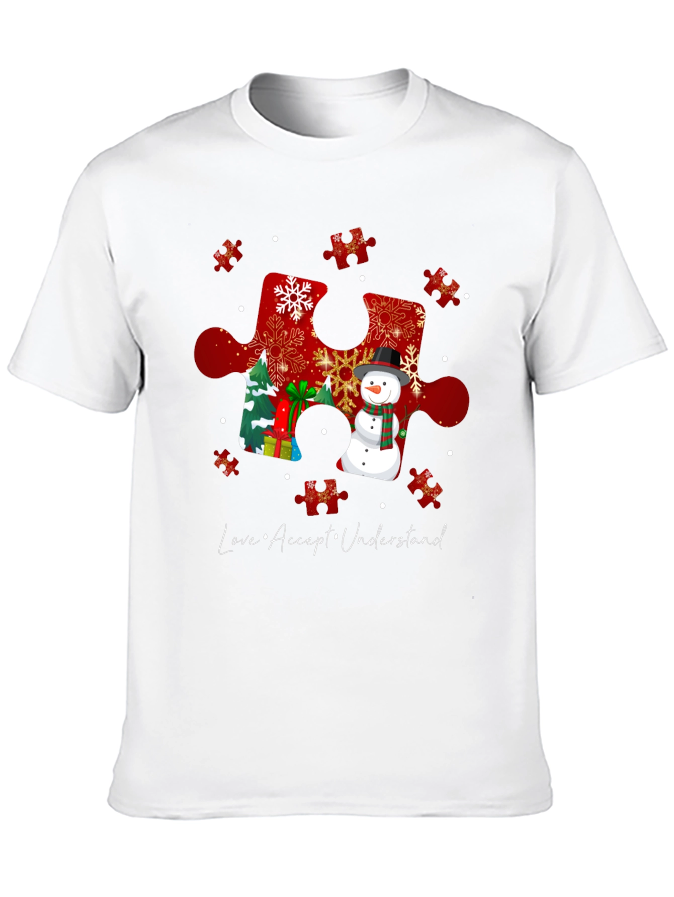Autism Awareness Winter Puzzle T-Shirt