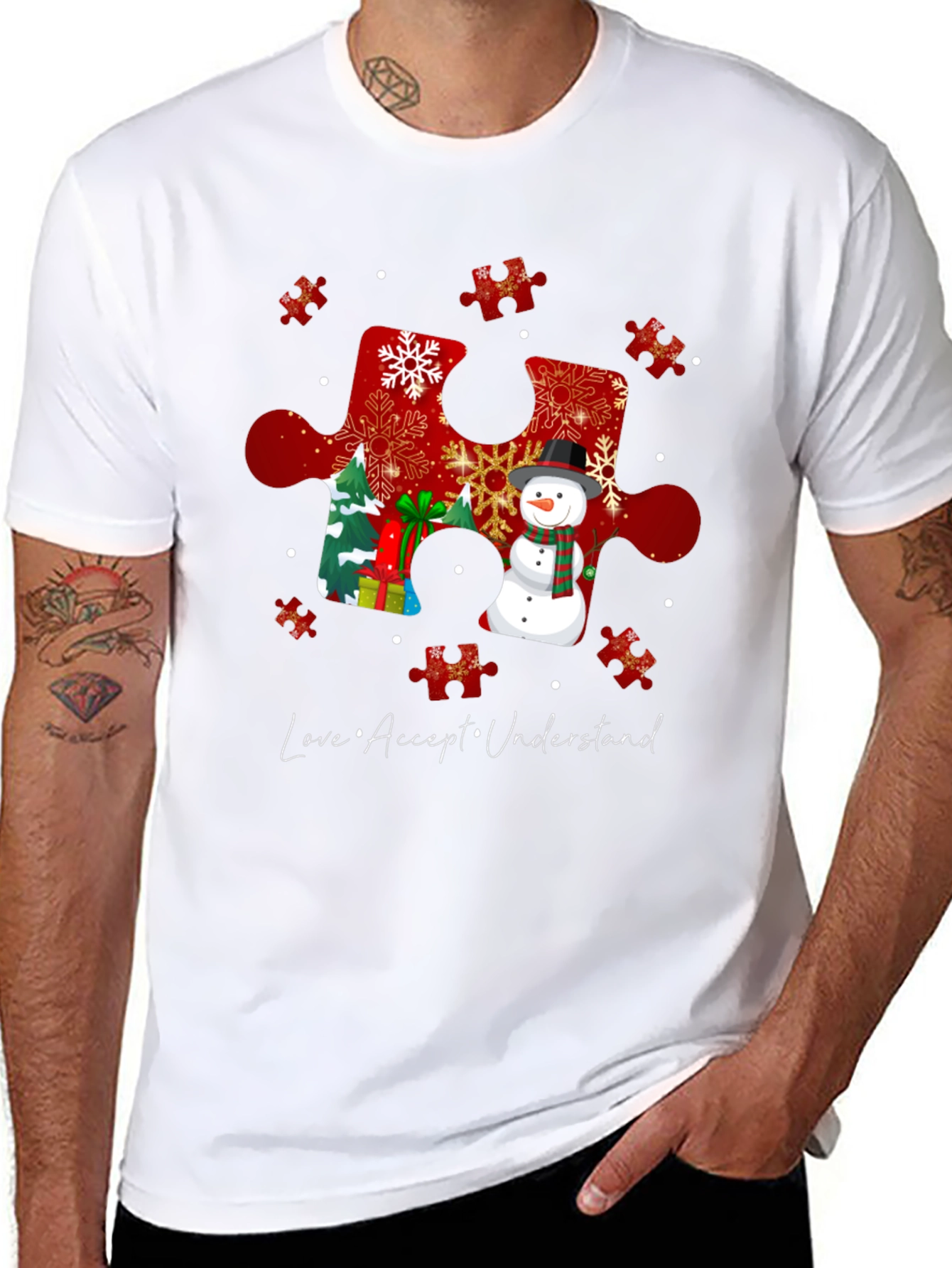 Autism Awareness Winter Puzzle T-Shirt