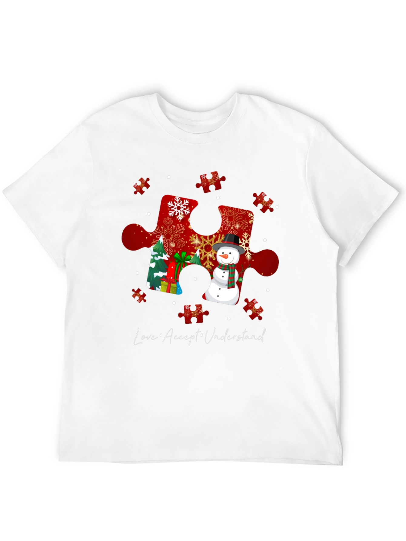 Autism Awareness Winter Puzzle T-Shirt