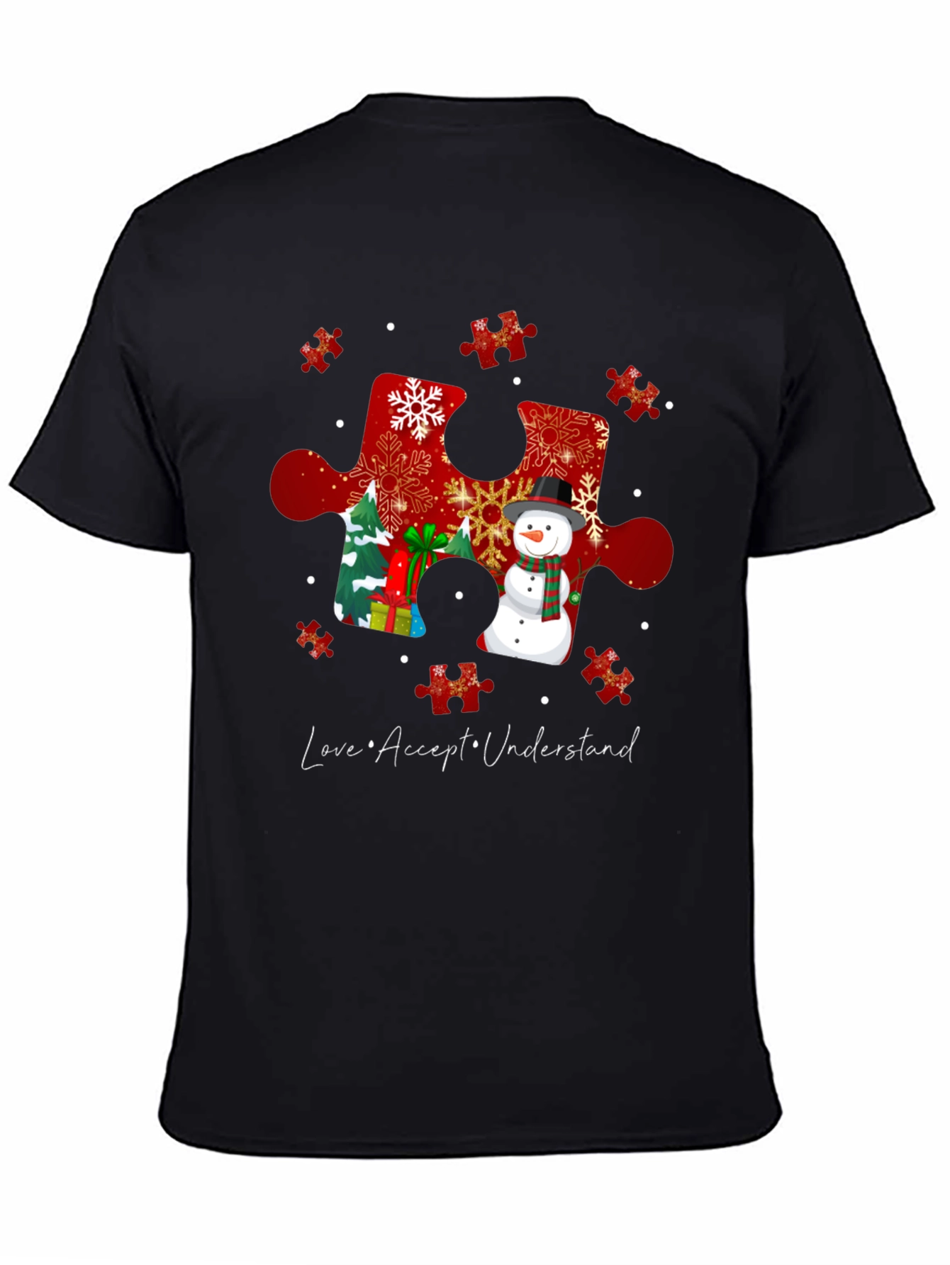 Autism Awareness Winter Puzzle T-Shirt