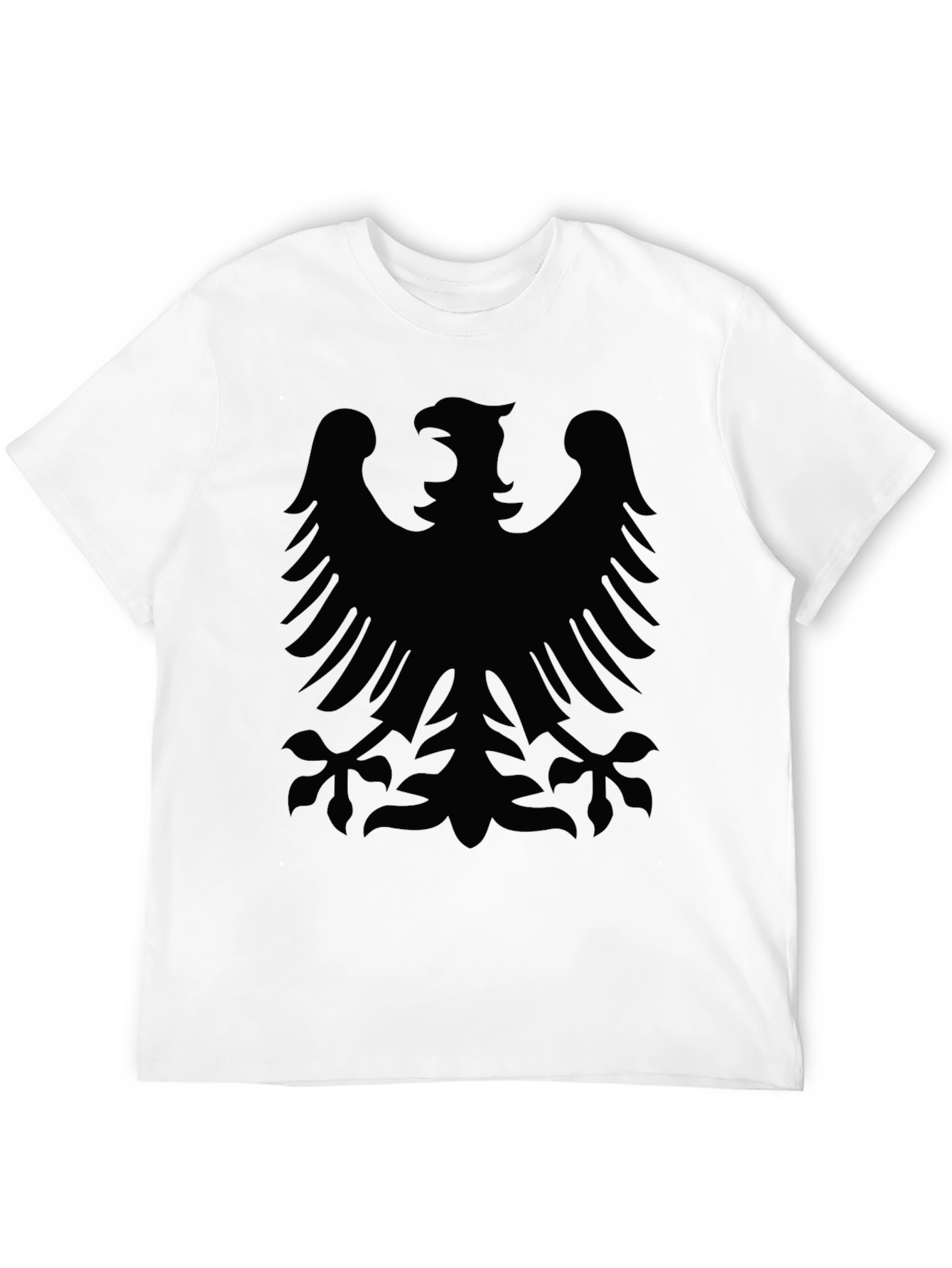 Black T-Shirt with Eagle Graphic Print