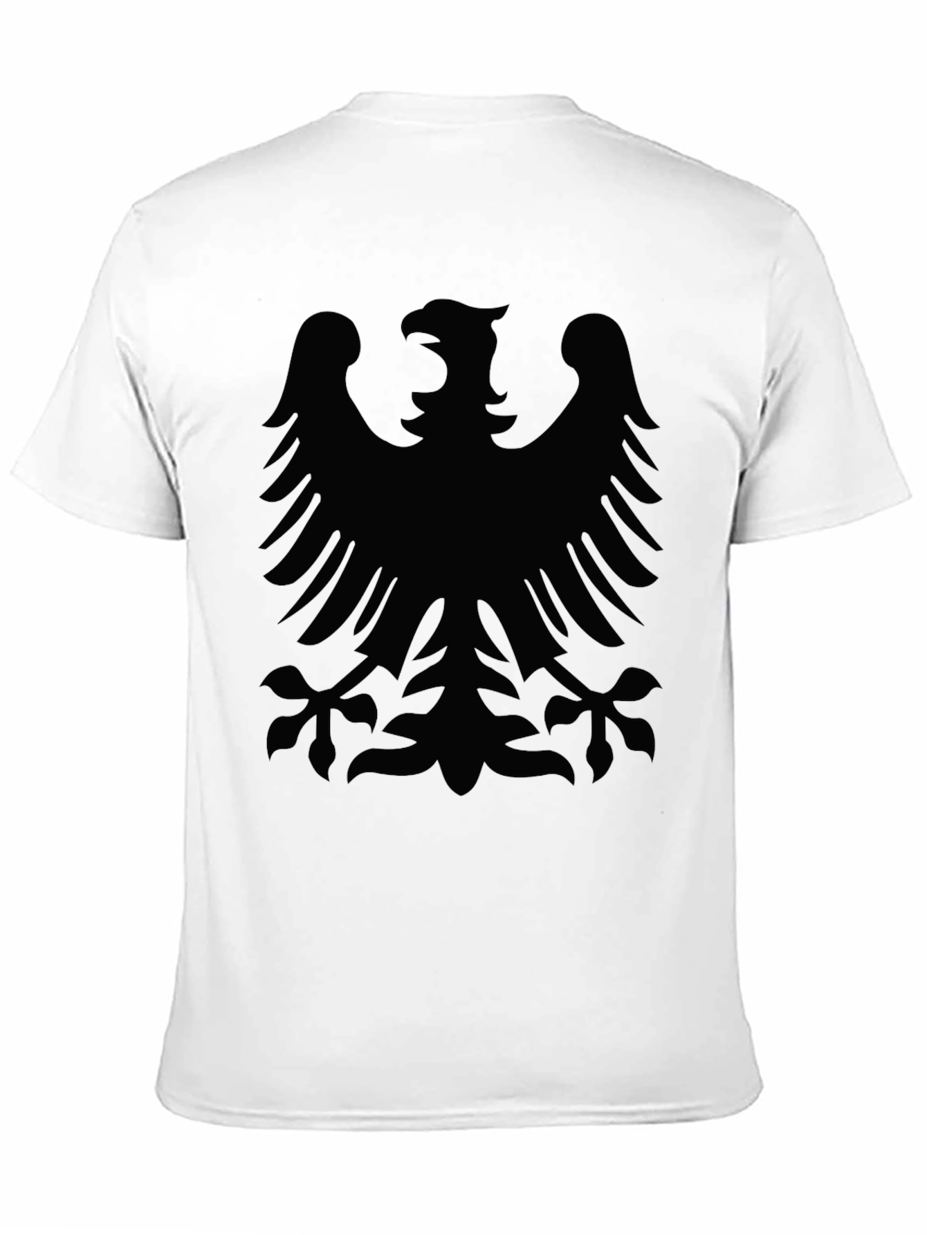 Black T-Shirt with Eagle Graphic Print