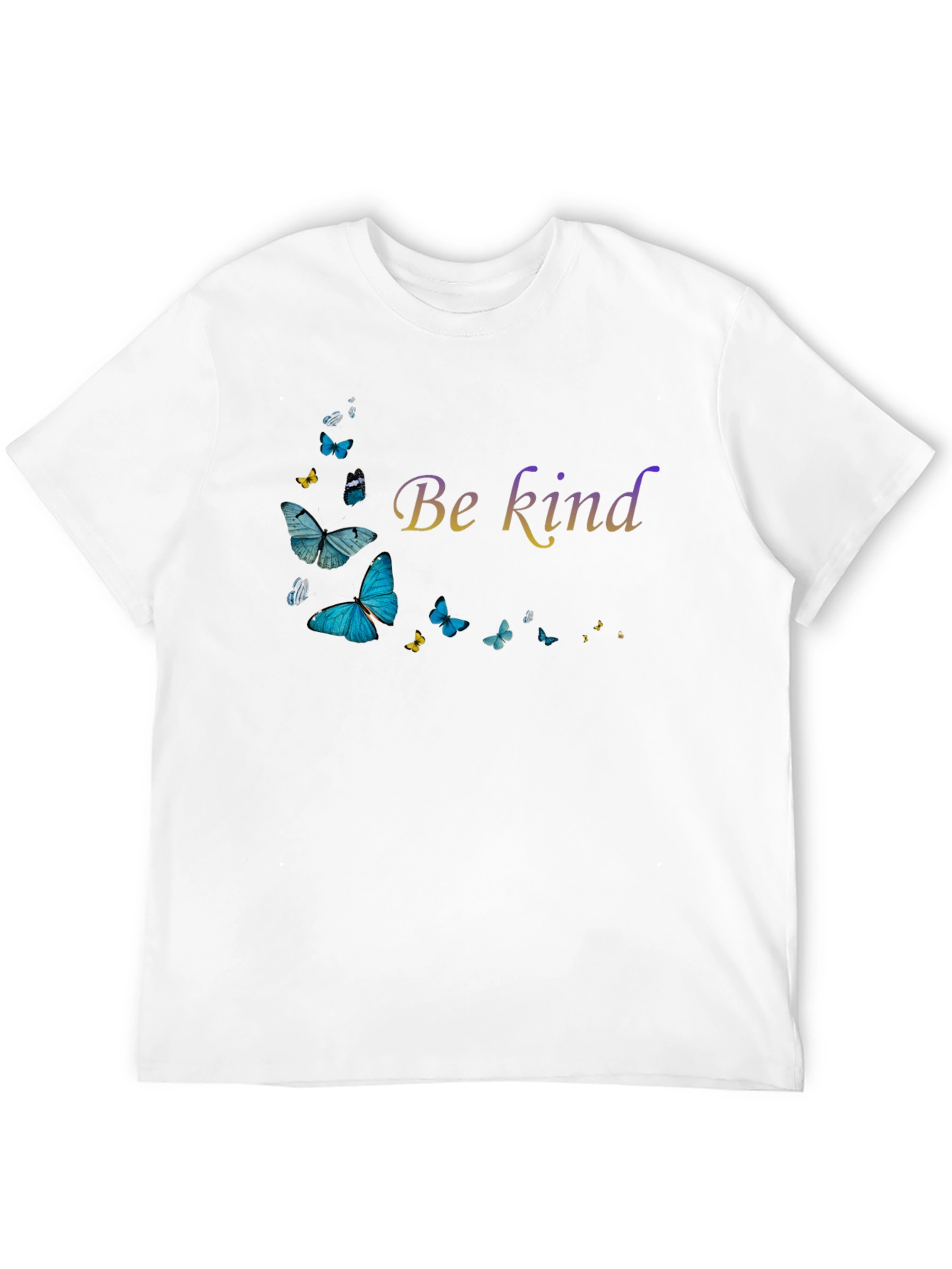 Be Kind Butterfly Graphic Black T-Shirt