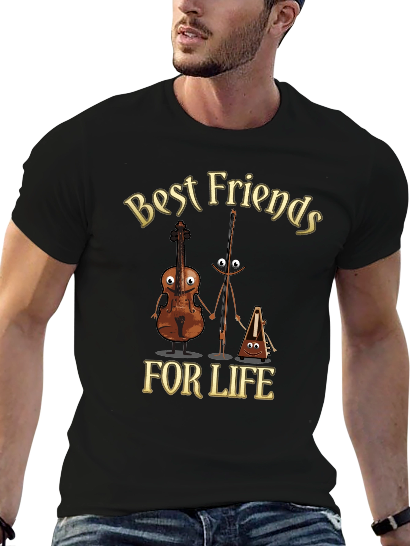 Best Friends For Life Musician T-Shirt