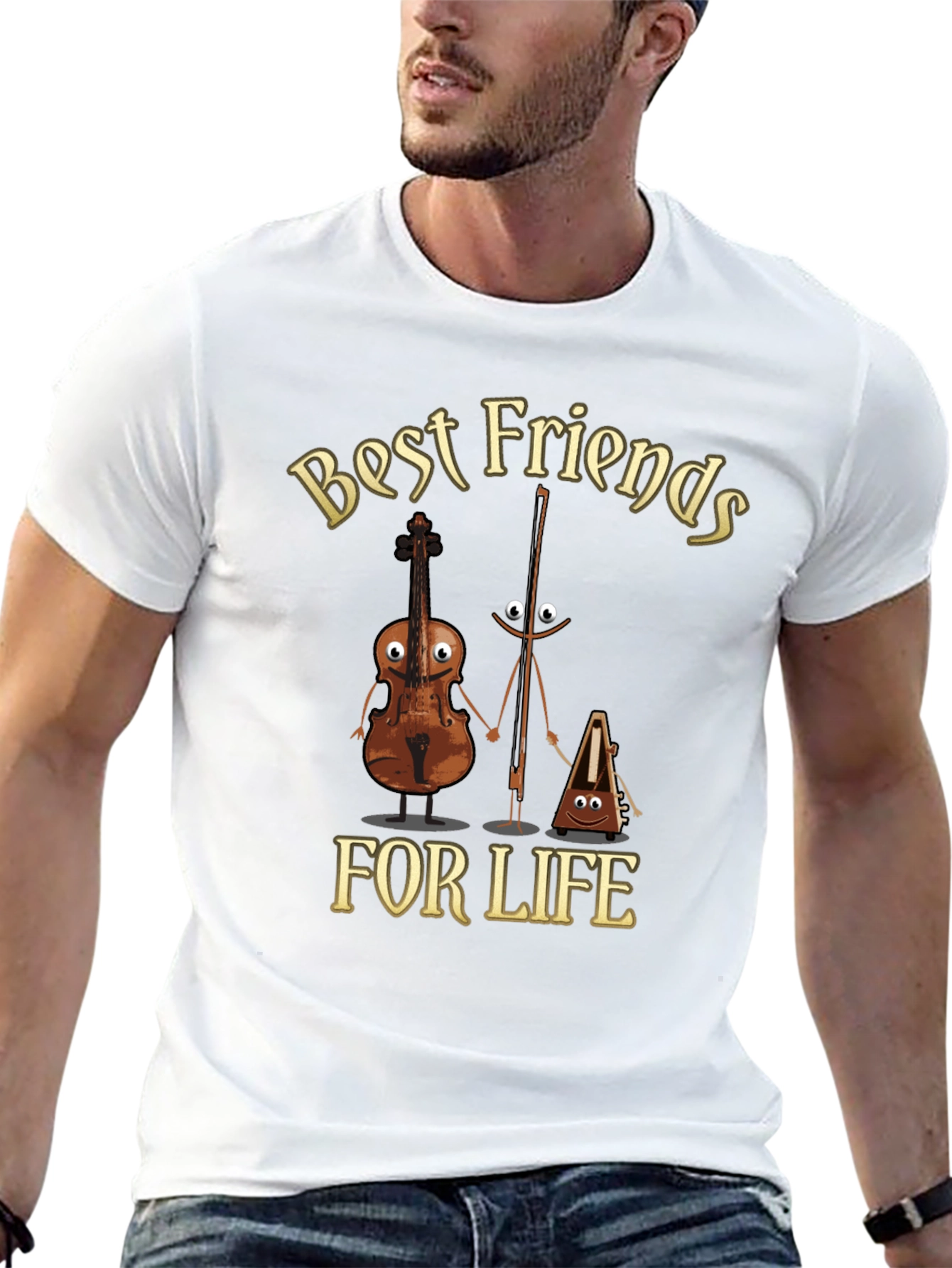 Best Friends For Life Musician T-Shirt