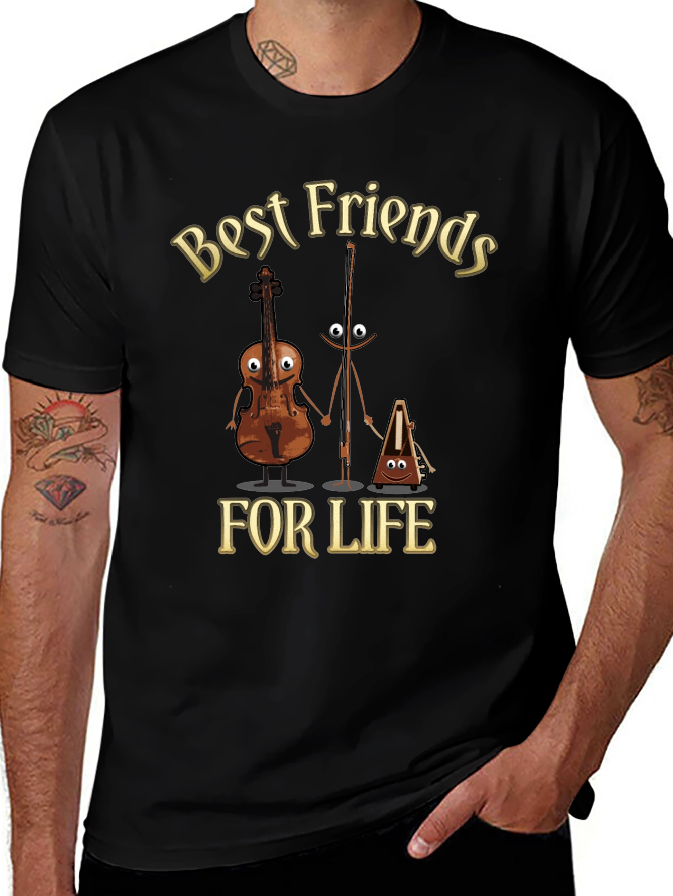 Best Friends For Life Musician T-Shirt