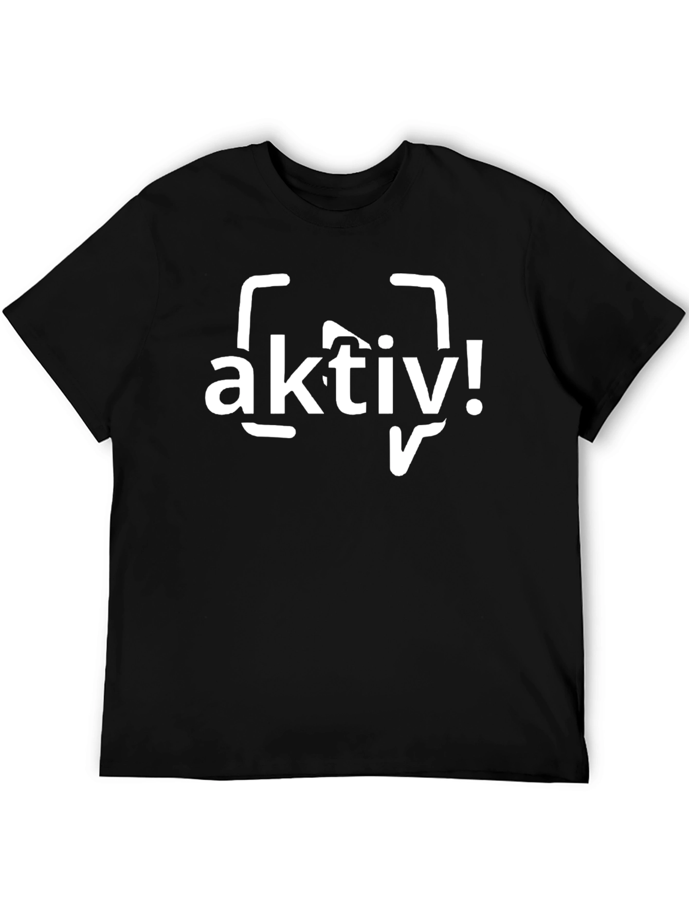 Aktiv! Black Graphic Tee - Be Active T-Shirt