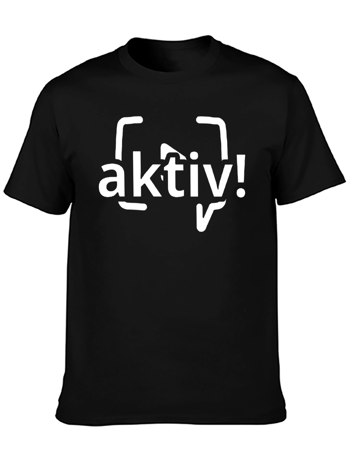 Aktiv! Black Graphic Tee - Be Active T-Shirt
