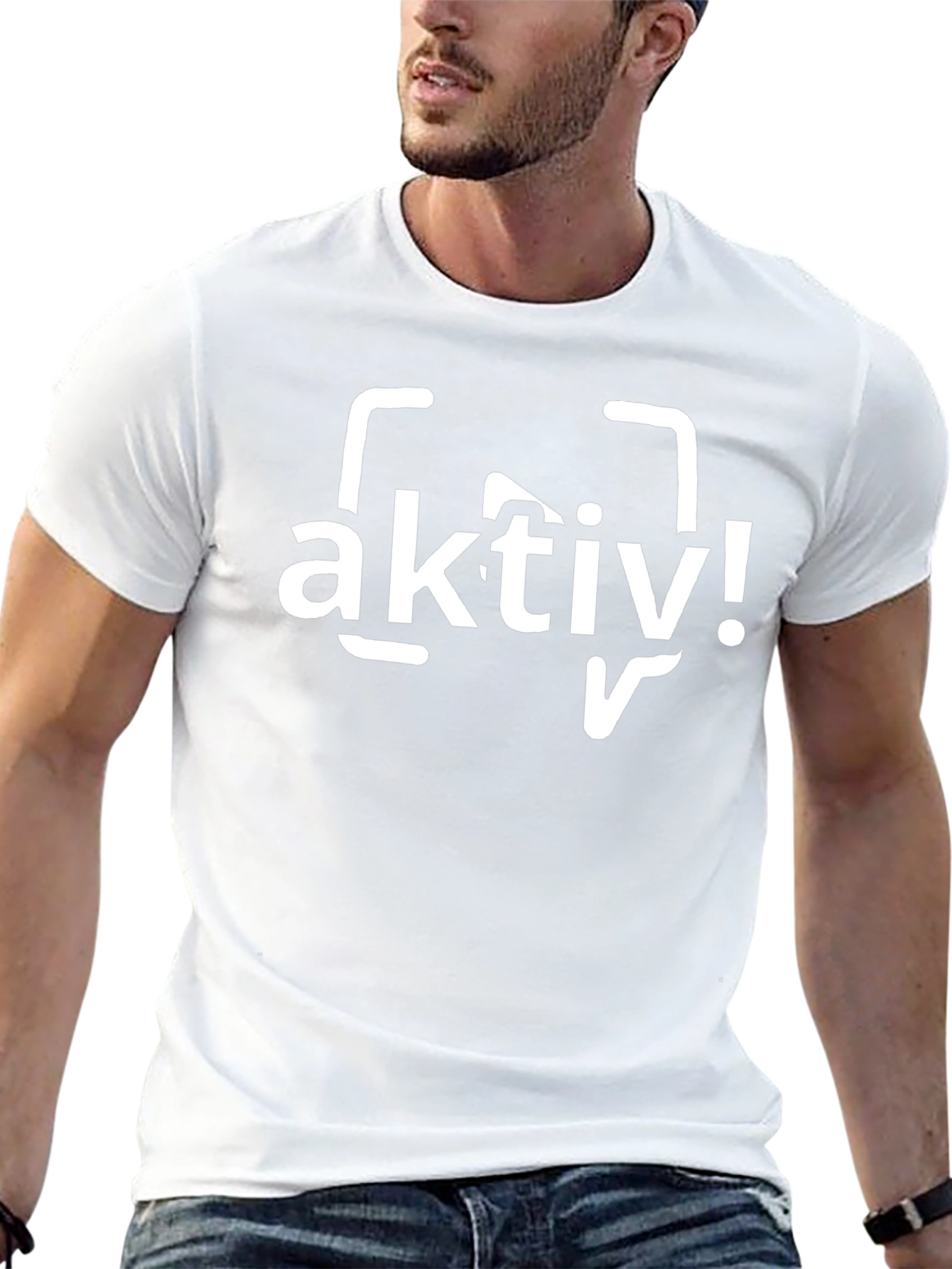 Aktiv! Black Graphic Tee - Be Active T-Shirt