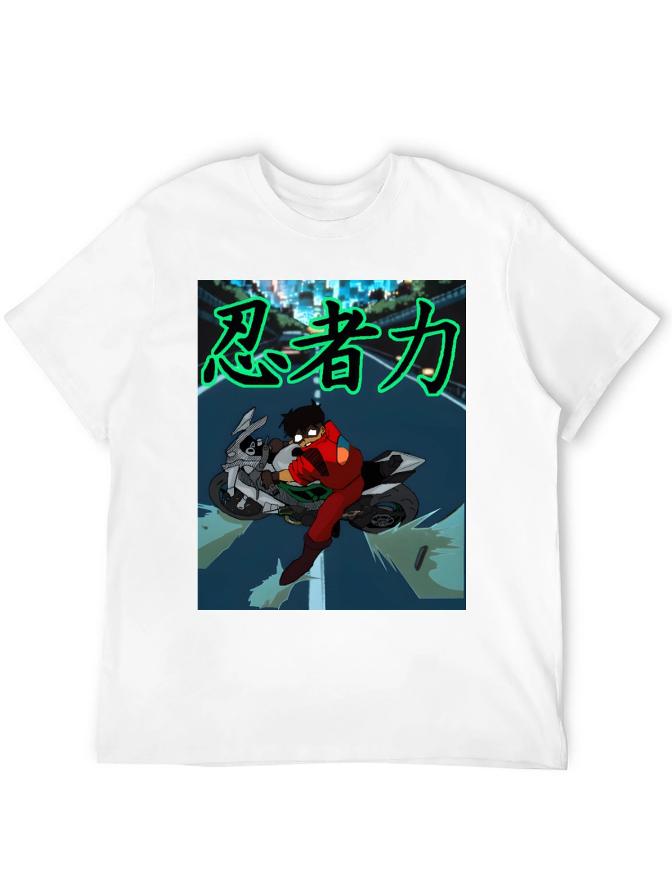 Anime Rider Graphic Tee - Ninja Power!