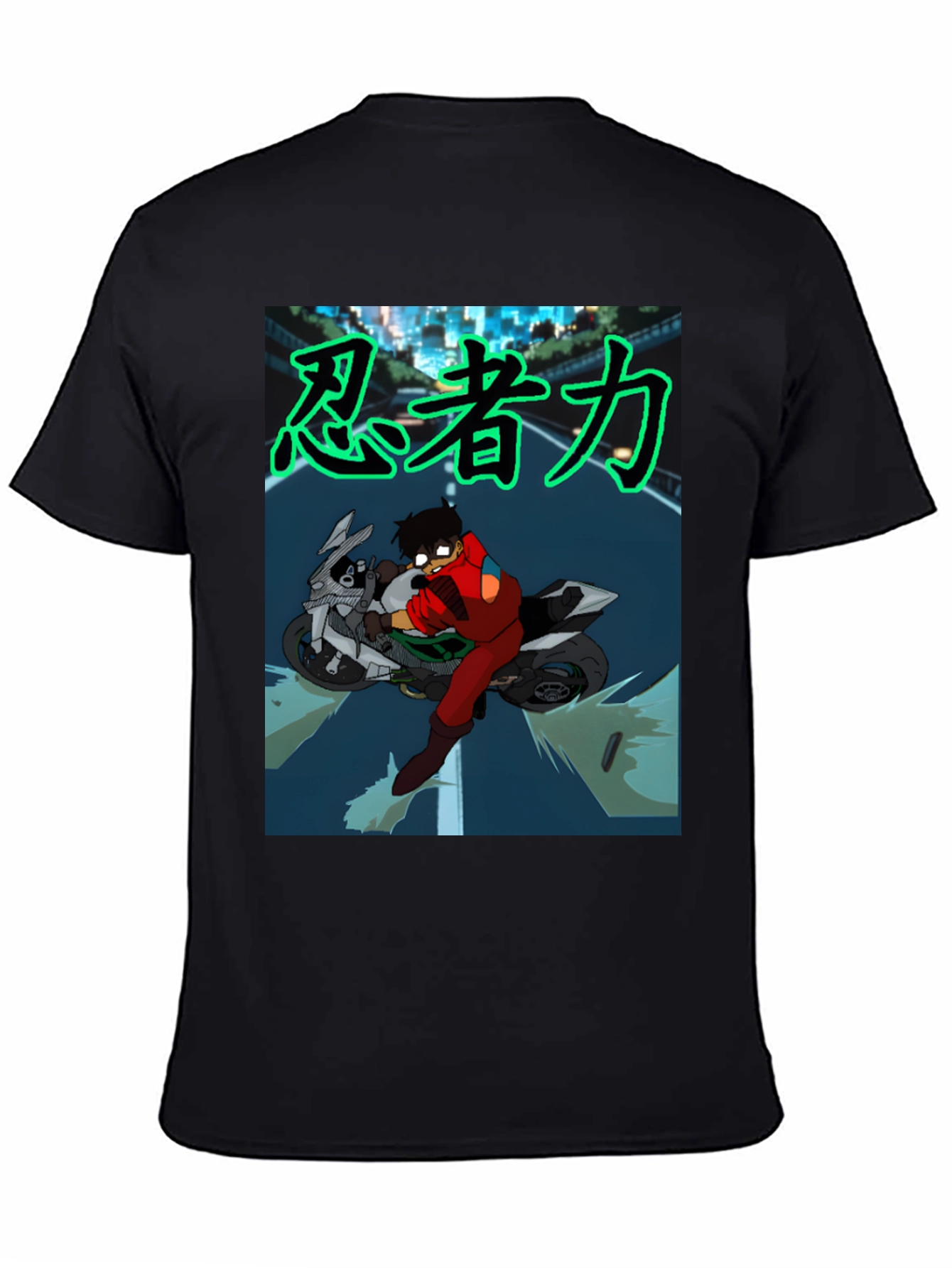 Anime Rider Graphic Tee - Ninja Power!