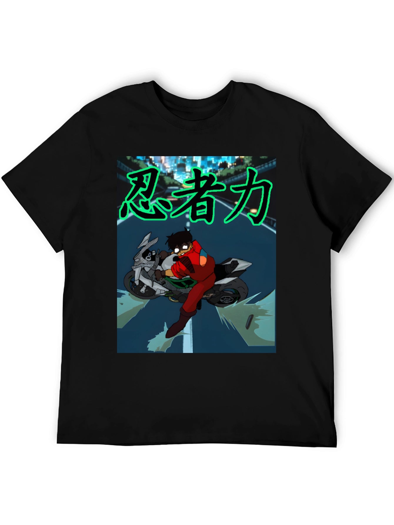 Anime Rider Graphic Tee - Ninja Power!