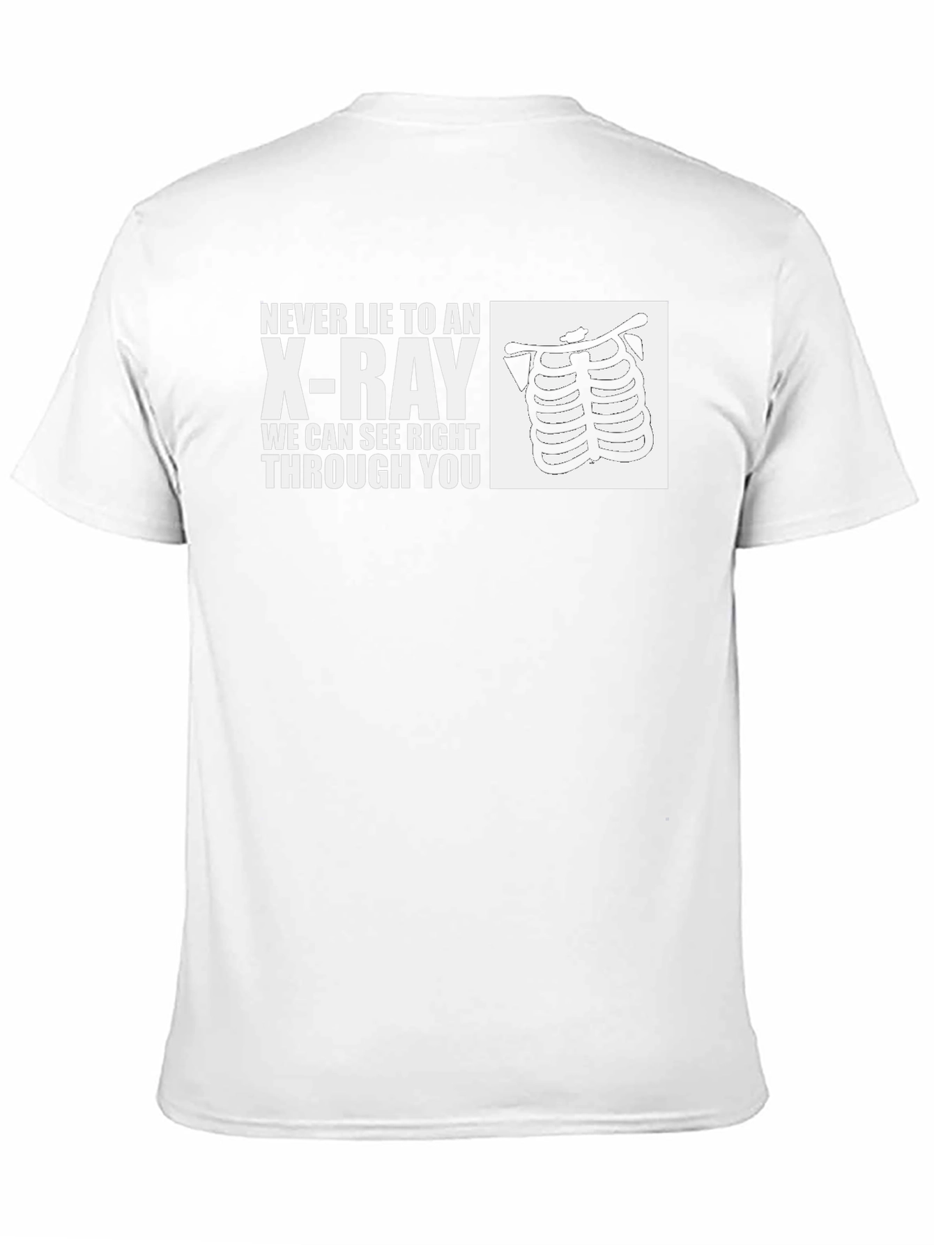 X-Ray Rib Cage Graphic T-Shirt - Funny Medical Tee