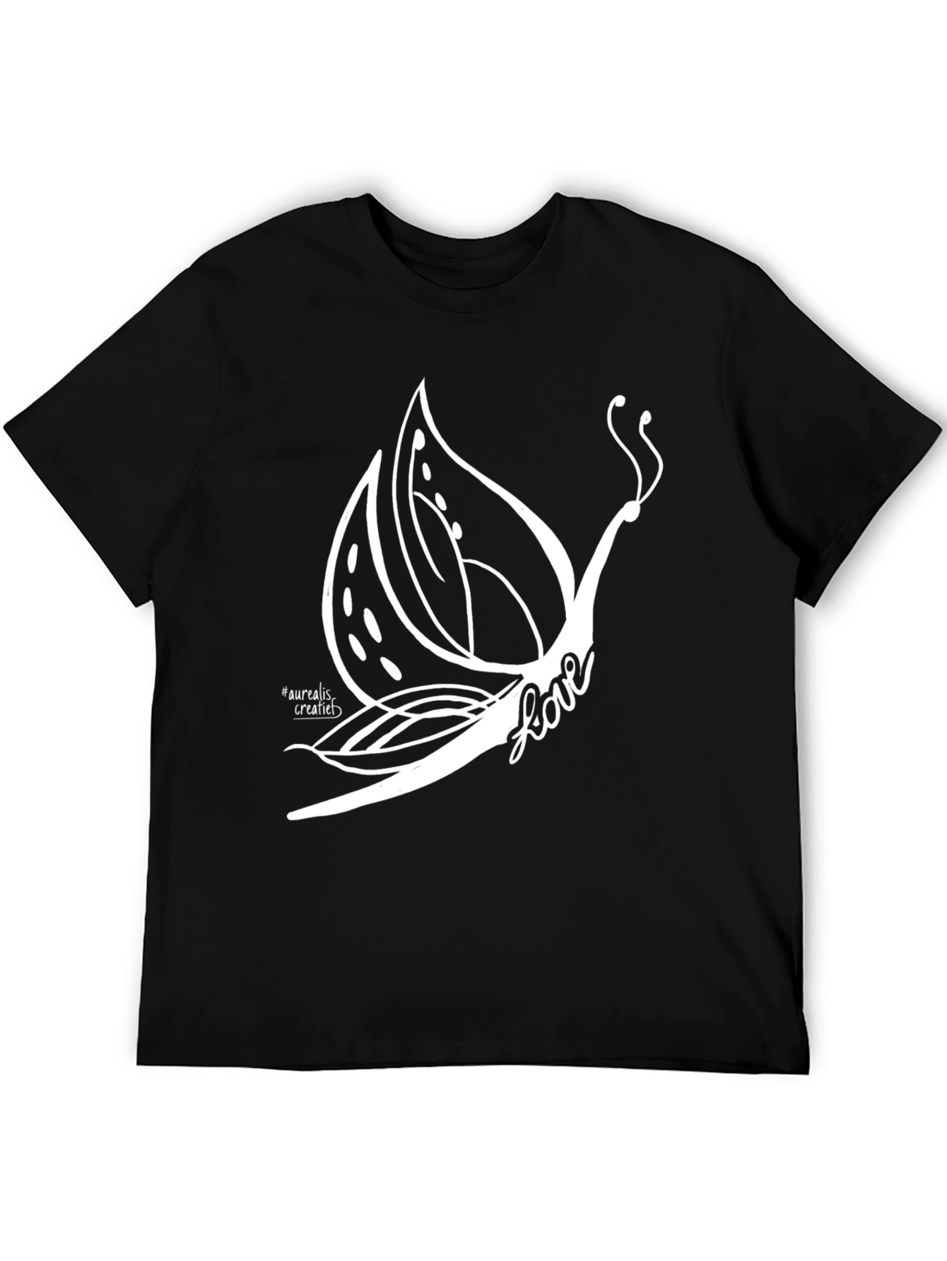 Butterfly Love Graphic Tee - Black
