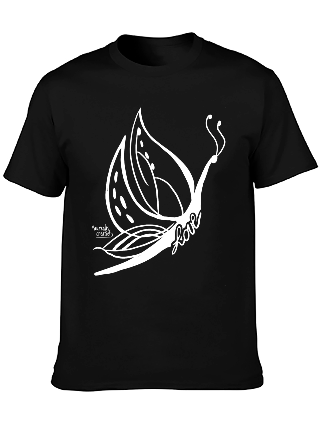 Butterfly Love Graphic Tee - Black