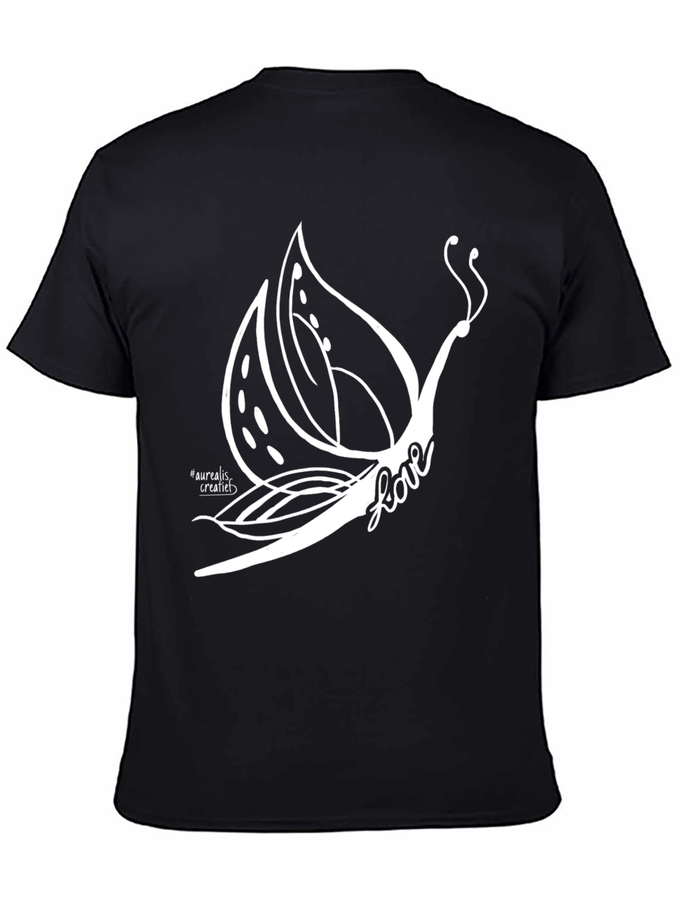 Butterfly Love Graphic Tee - Black