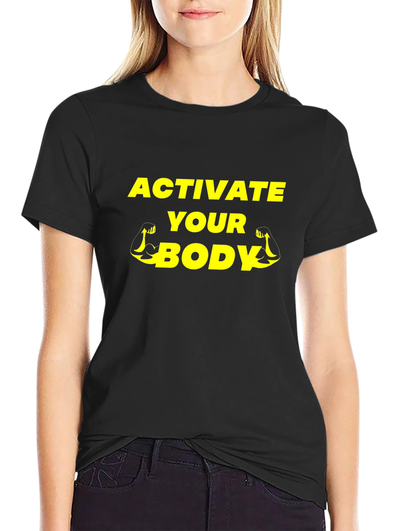 Activate Your Body Black Graphic Tee