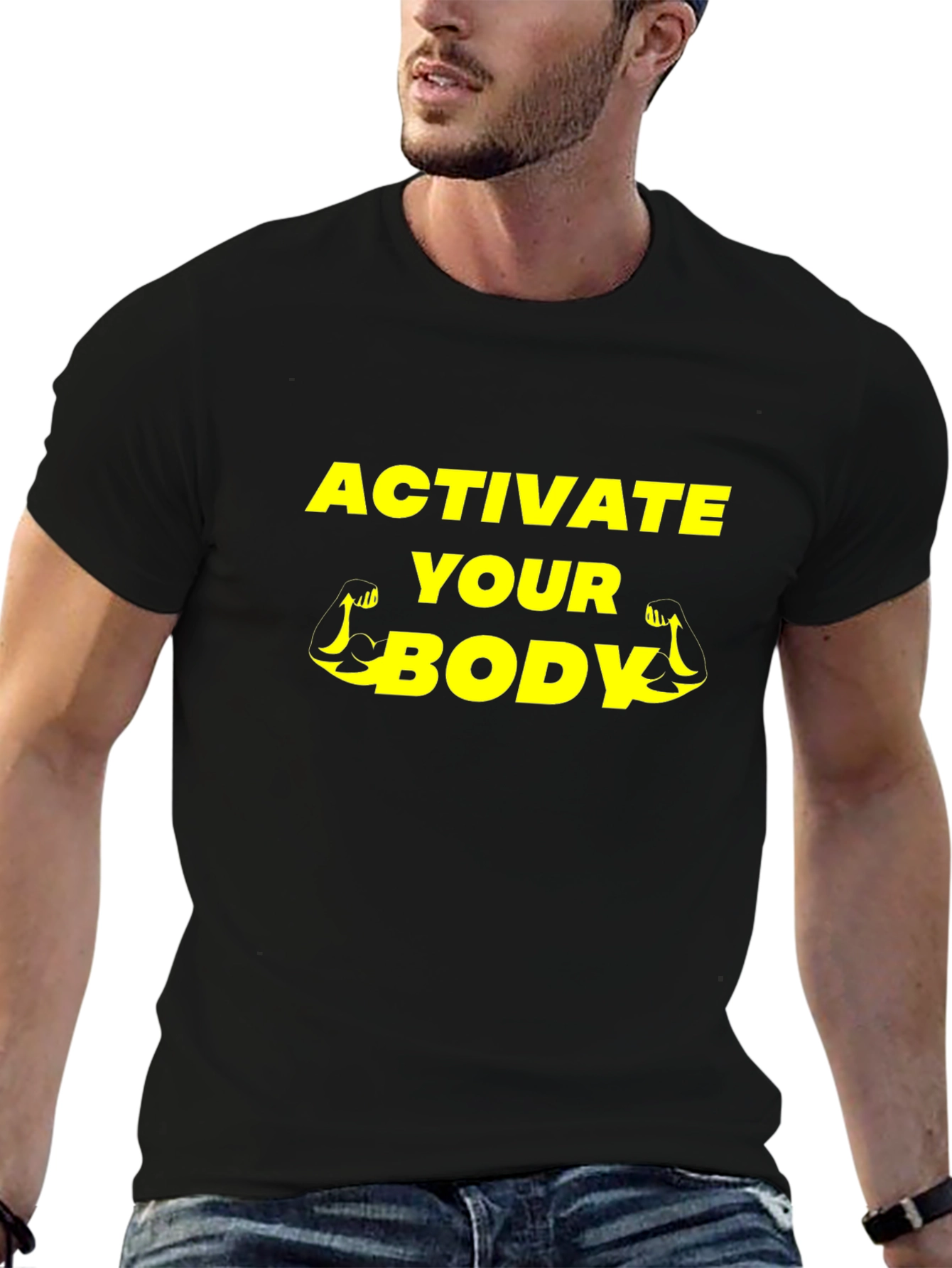 Activate Your Body Black Graphic Tee