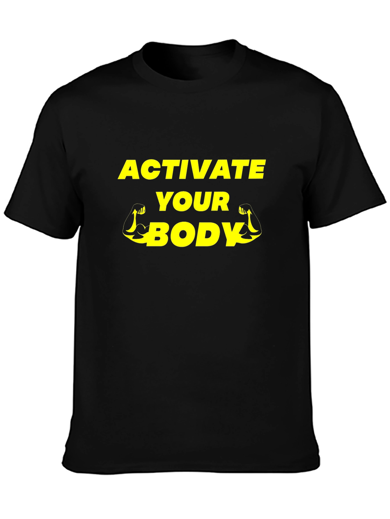 Activate Your Body Black Graphic Tee