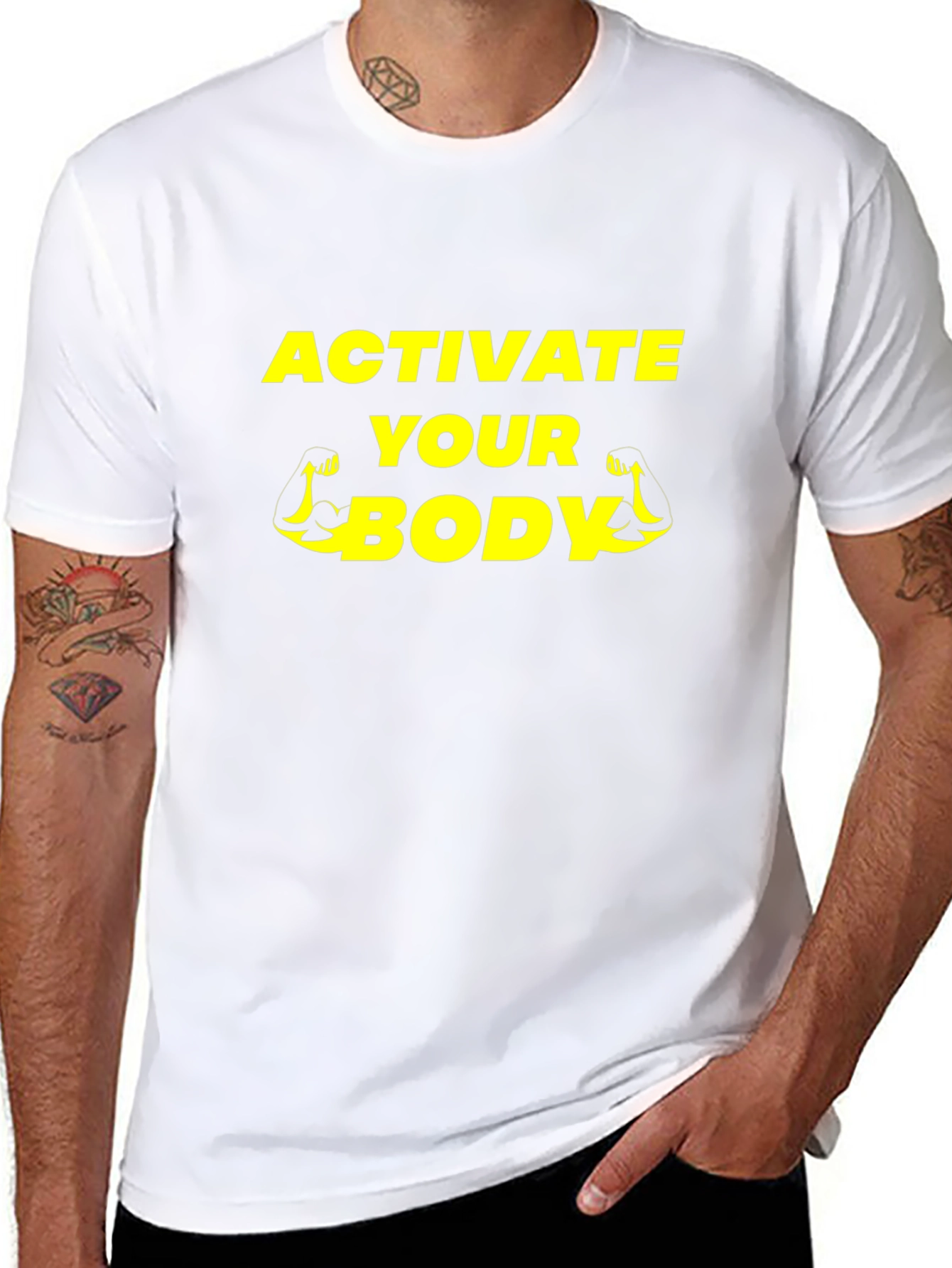 Activate Your Body Black Graphic Tee