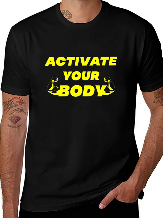 Activate Your Body Black Graphic Tee