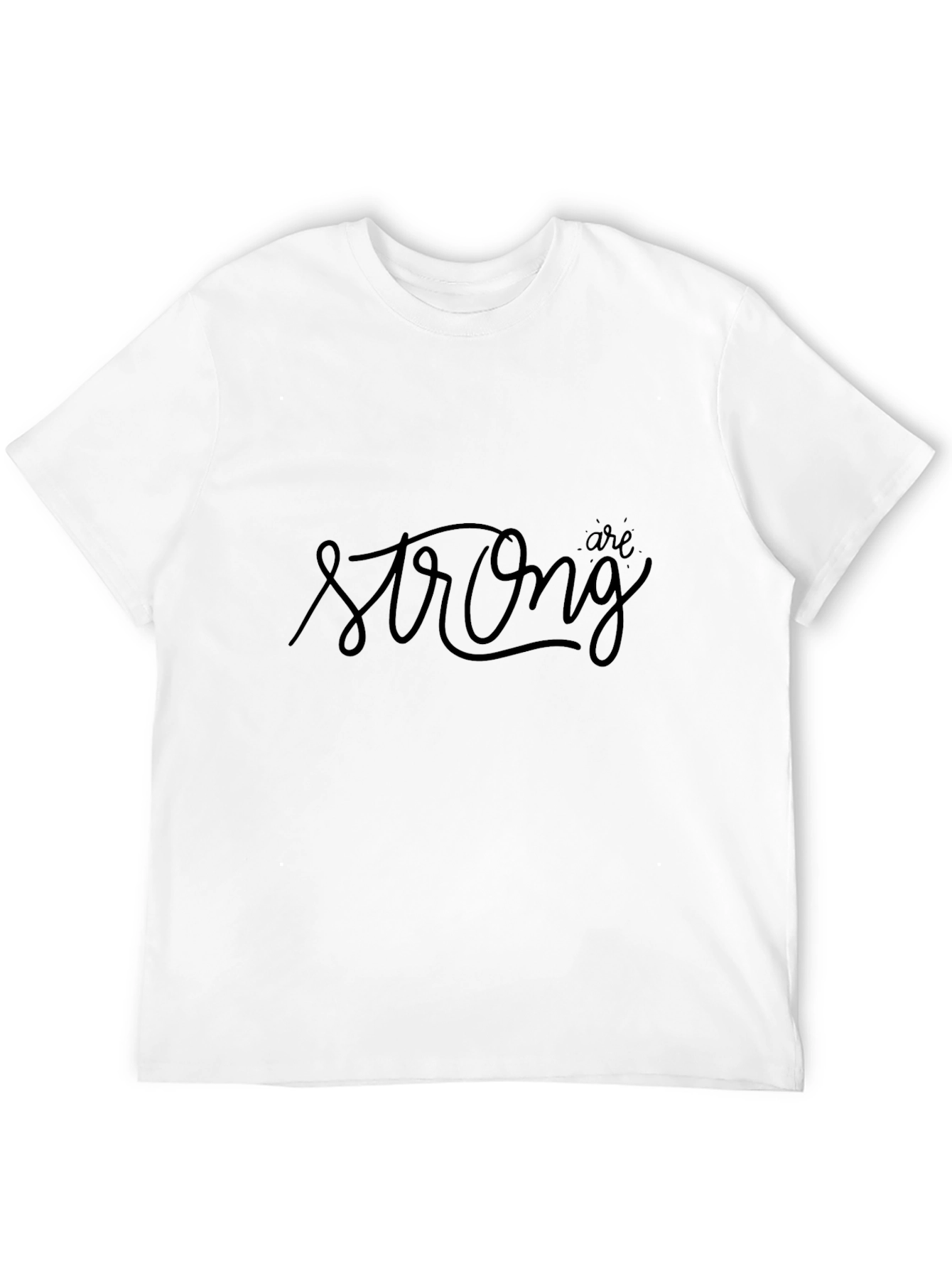 Strong Graphic Tee - Black Short Sleeve T-Shirt