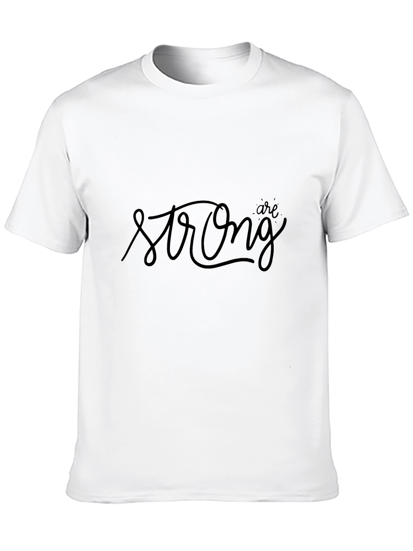 Strong Graphic Tee - Black Short Sleeve T-Shirt