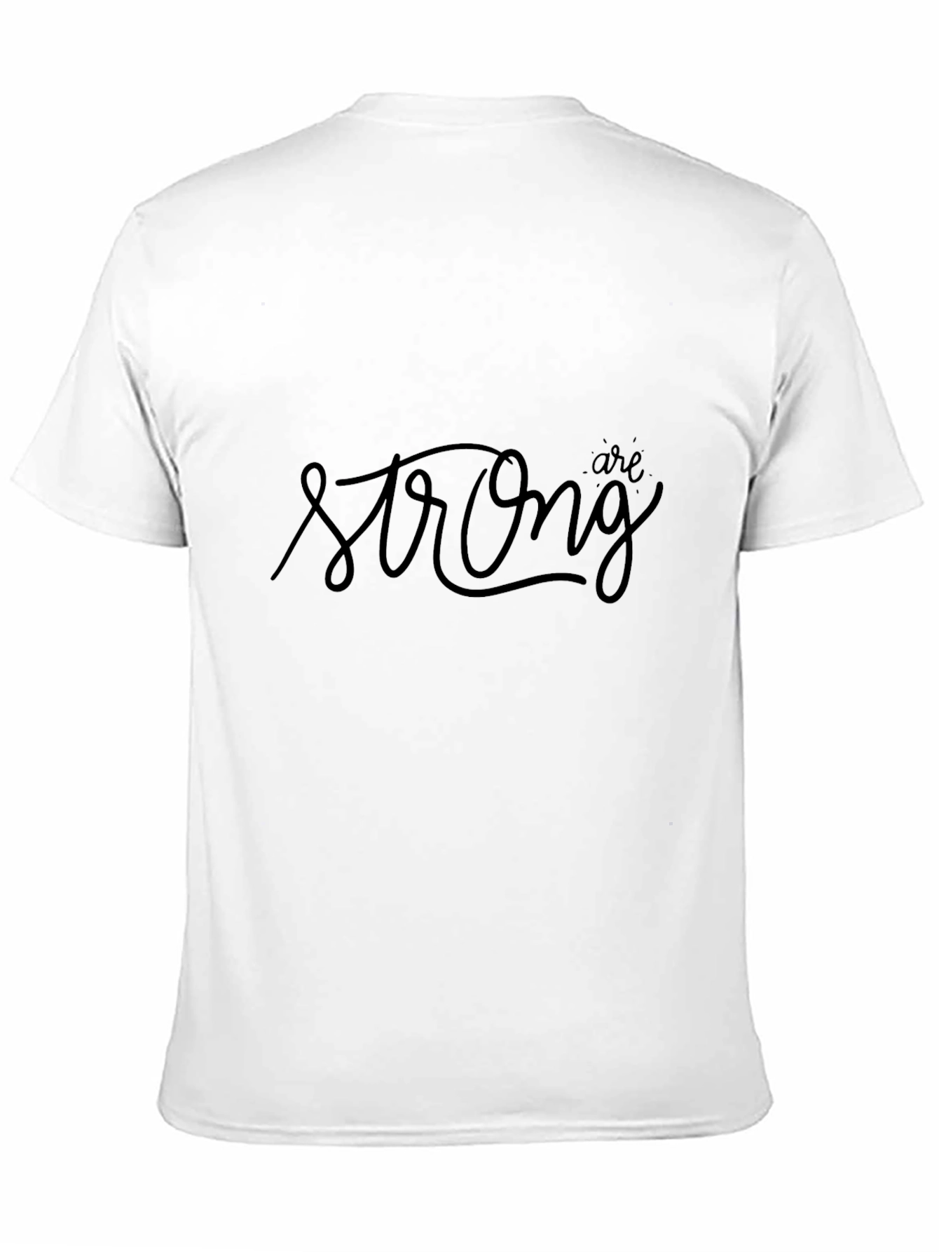 Strong Graphic Tee - Black Short Sleeve T-Shirt