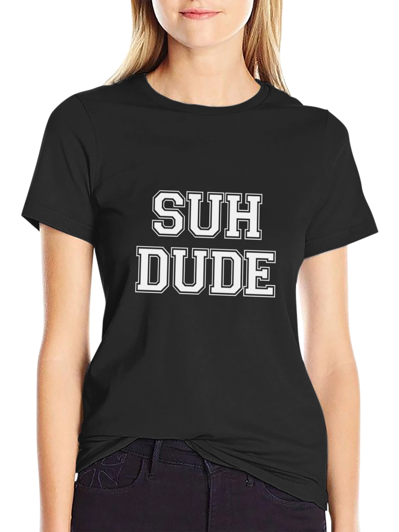 Suh Dude Graphic Tee - Black Cotton T-Shirt