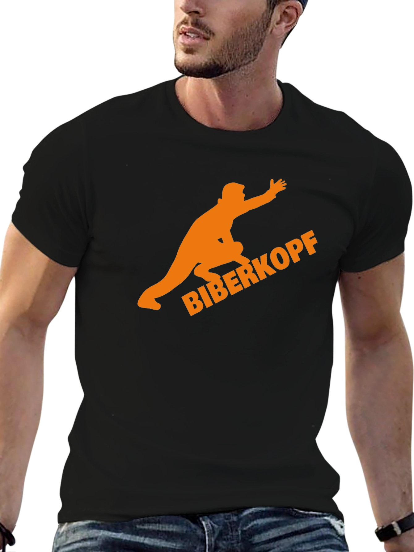 Biberkopf Graphic T-Shirt - Black Casual Tee