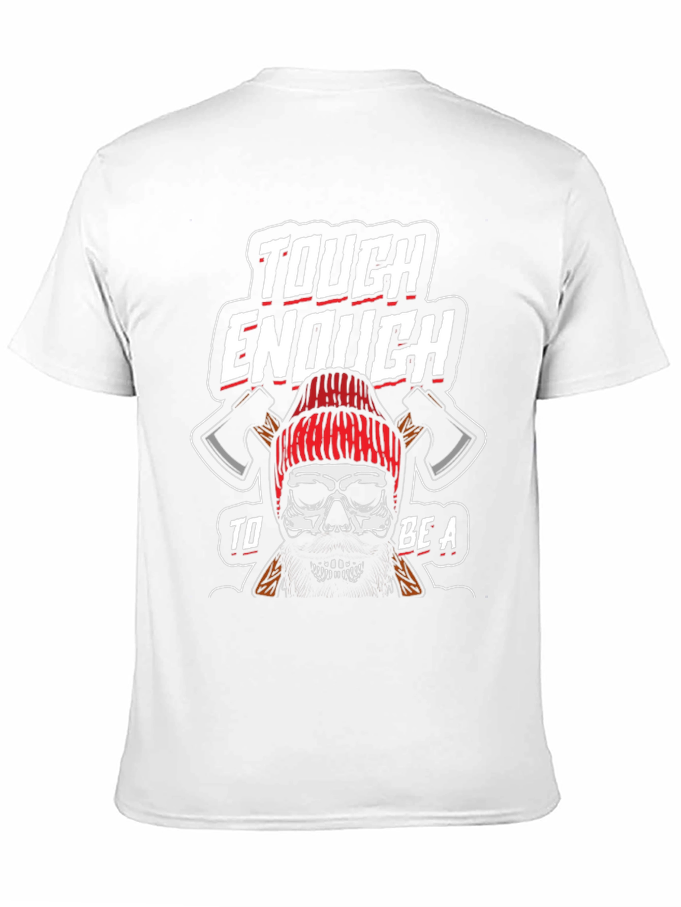 Tough Lumberjack Skull Graphic T-Shirt