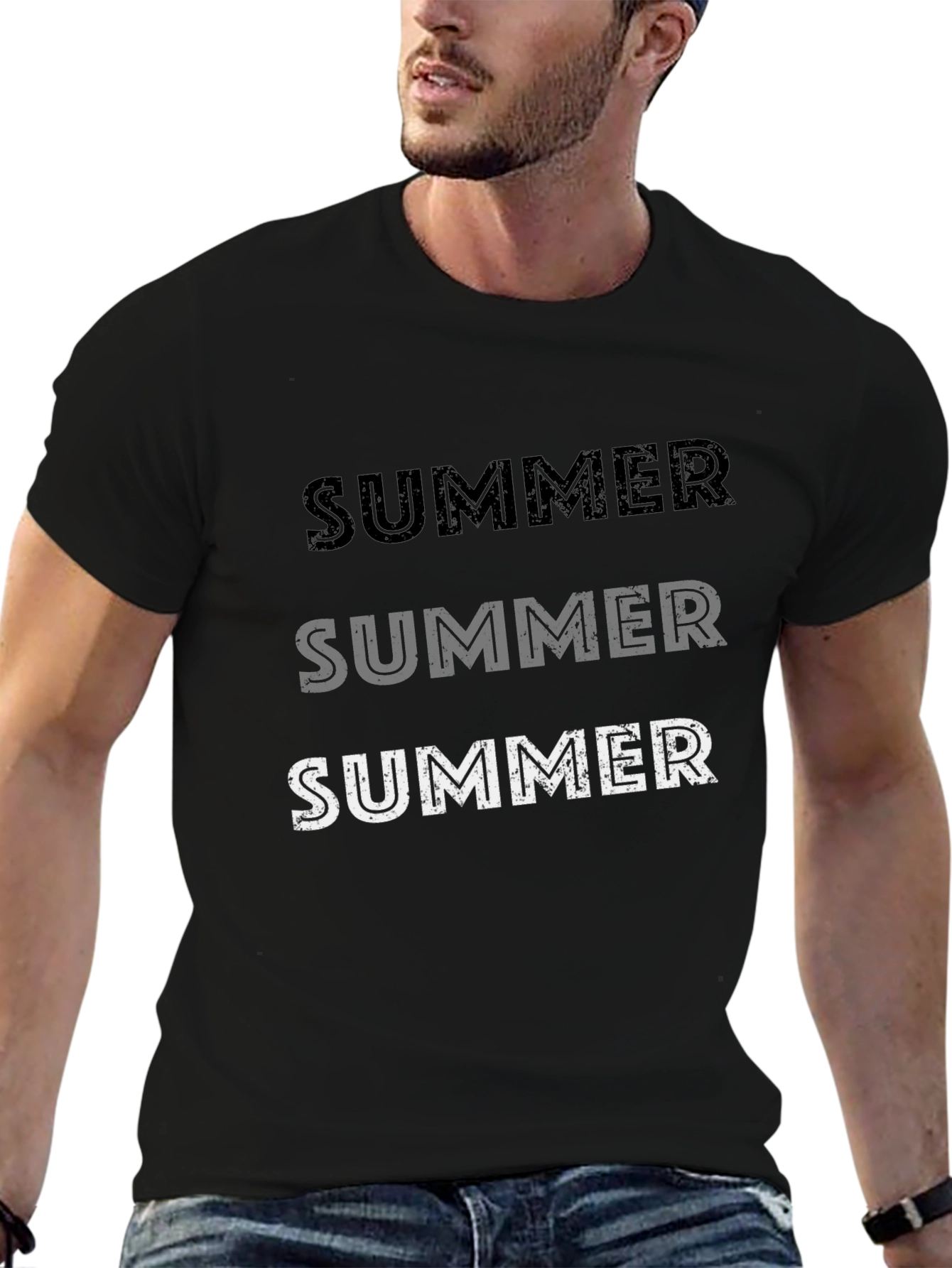 Summer T-Shirt - Casual Black Tee