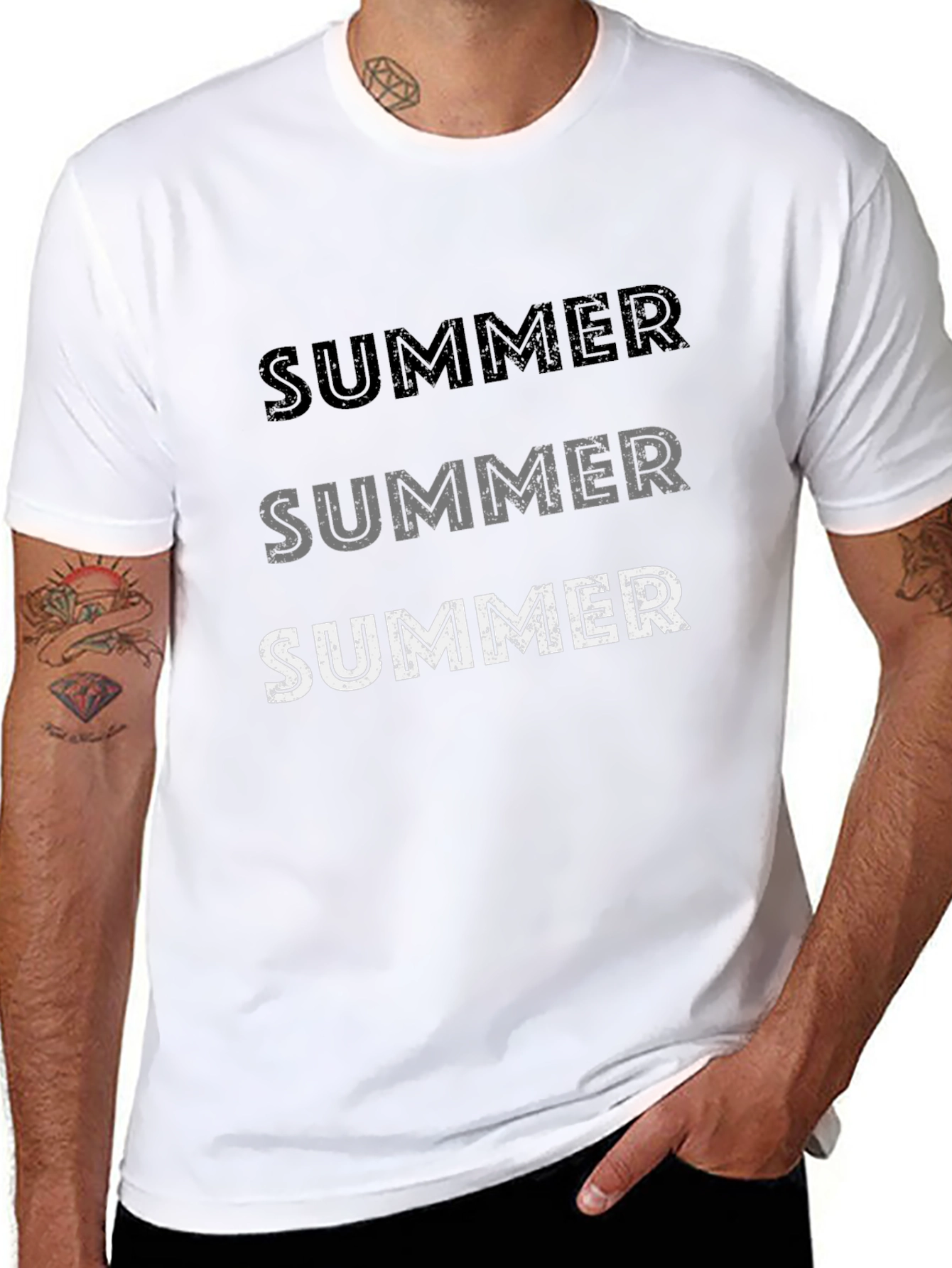 Summer T-Shirt - Casual Black Tee