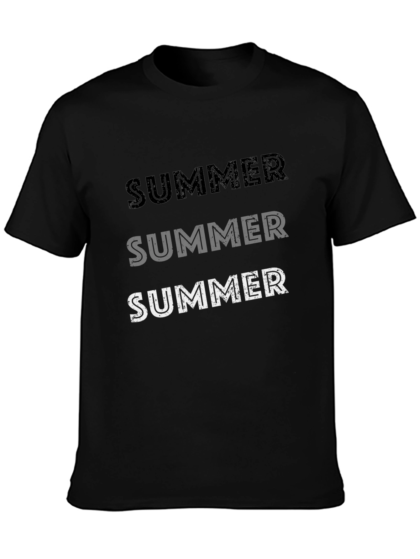 Summer T-Shirt - Casual Black Tee