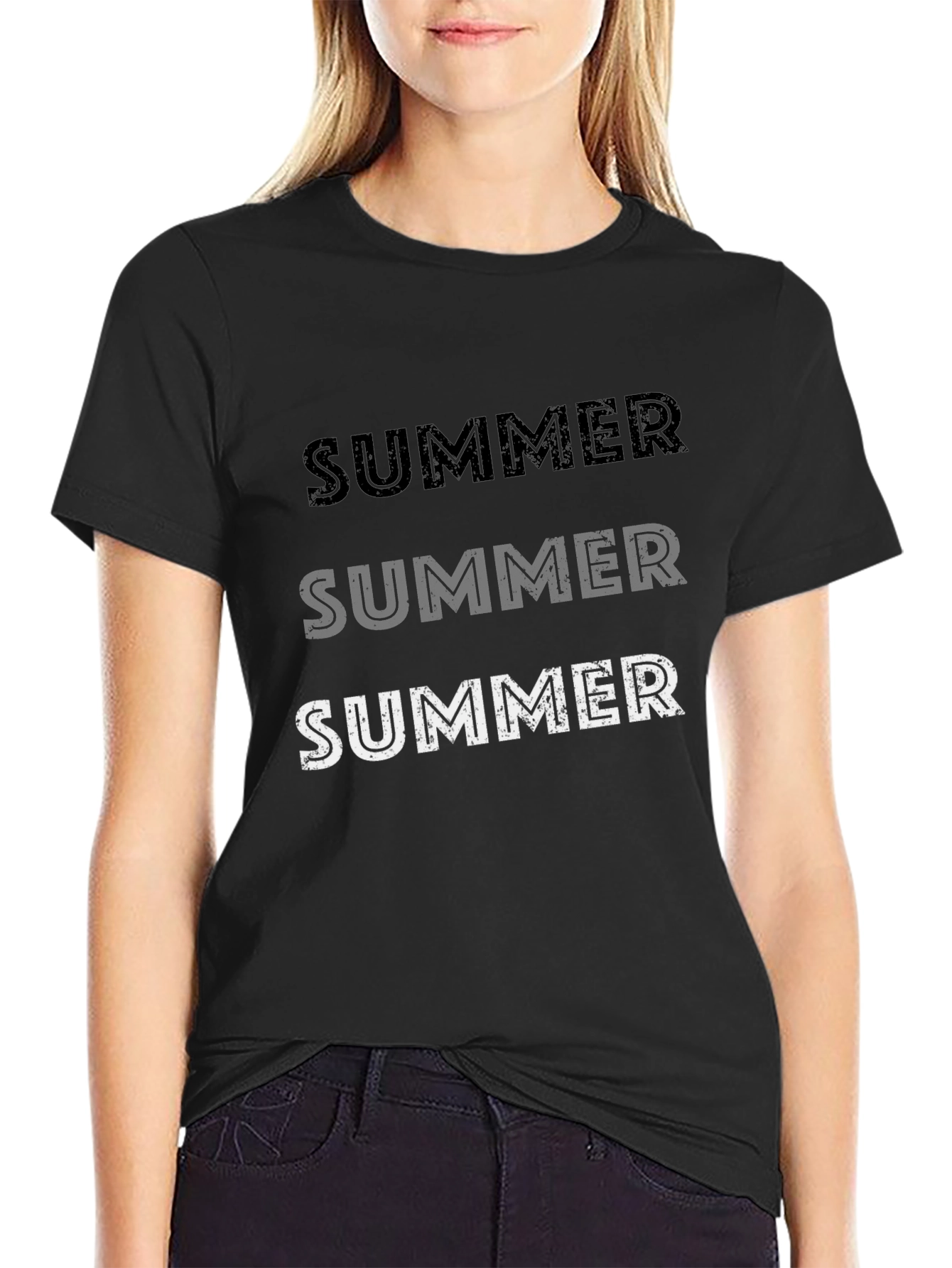 Summer T-Shirt - Casual Black Tee
