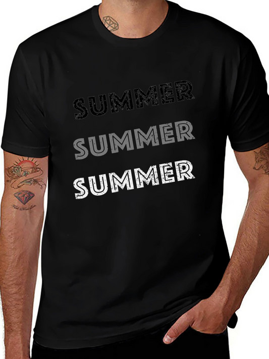 Summer T-Shirt - Casual Black Tee