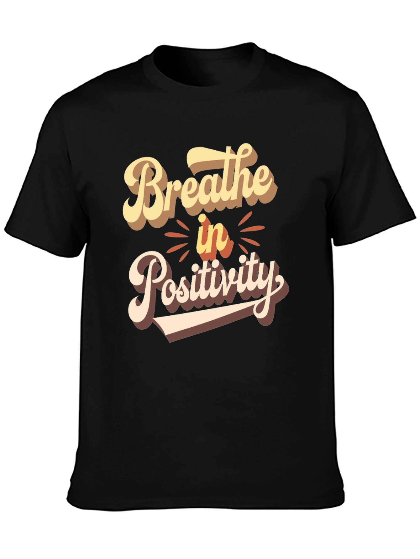 Breathe in Positivity Graphic T-Shirt