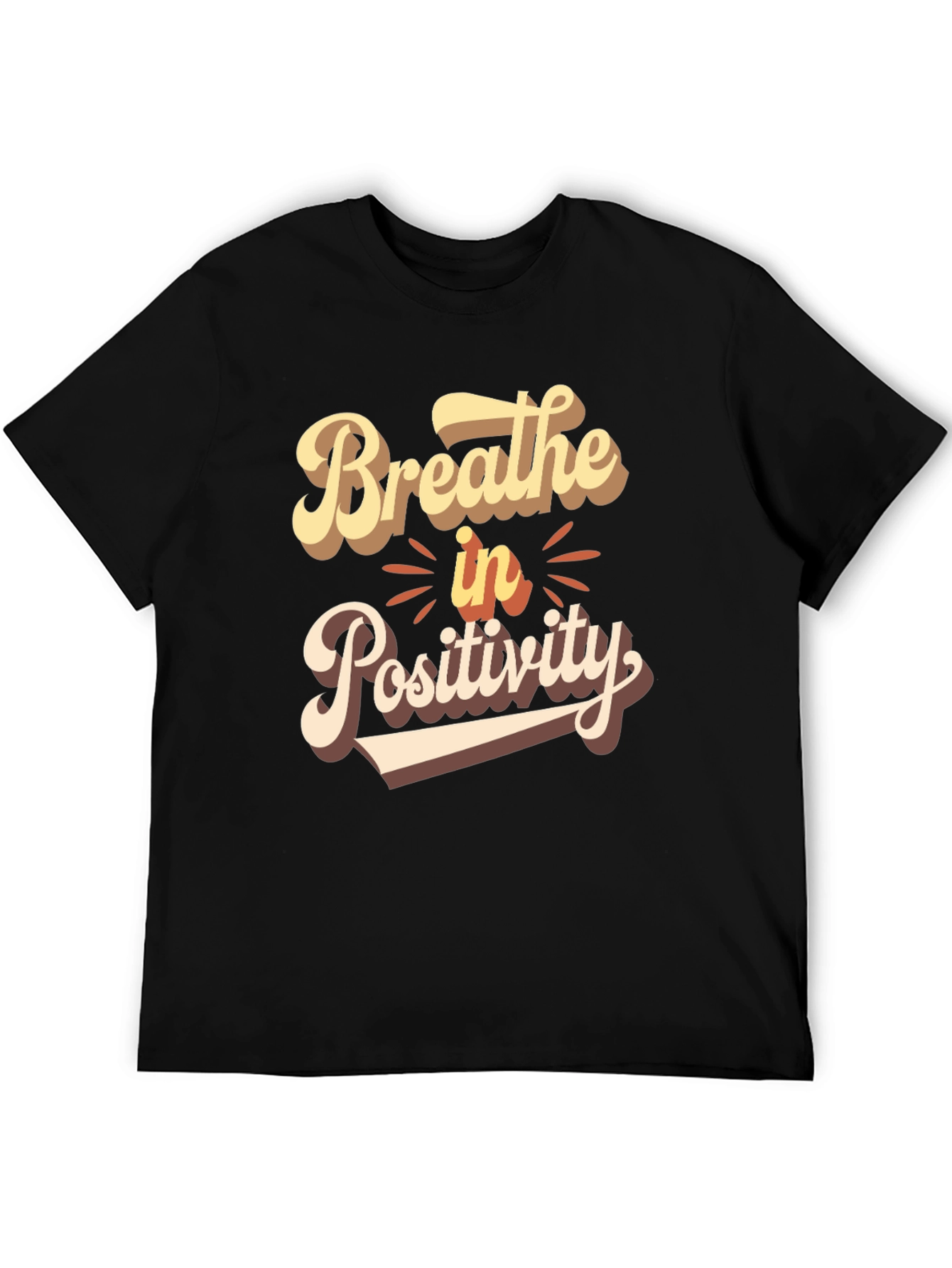 Breathe in Positivity Graphic T-Shirt