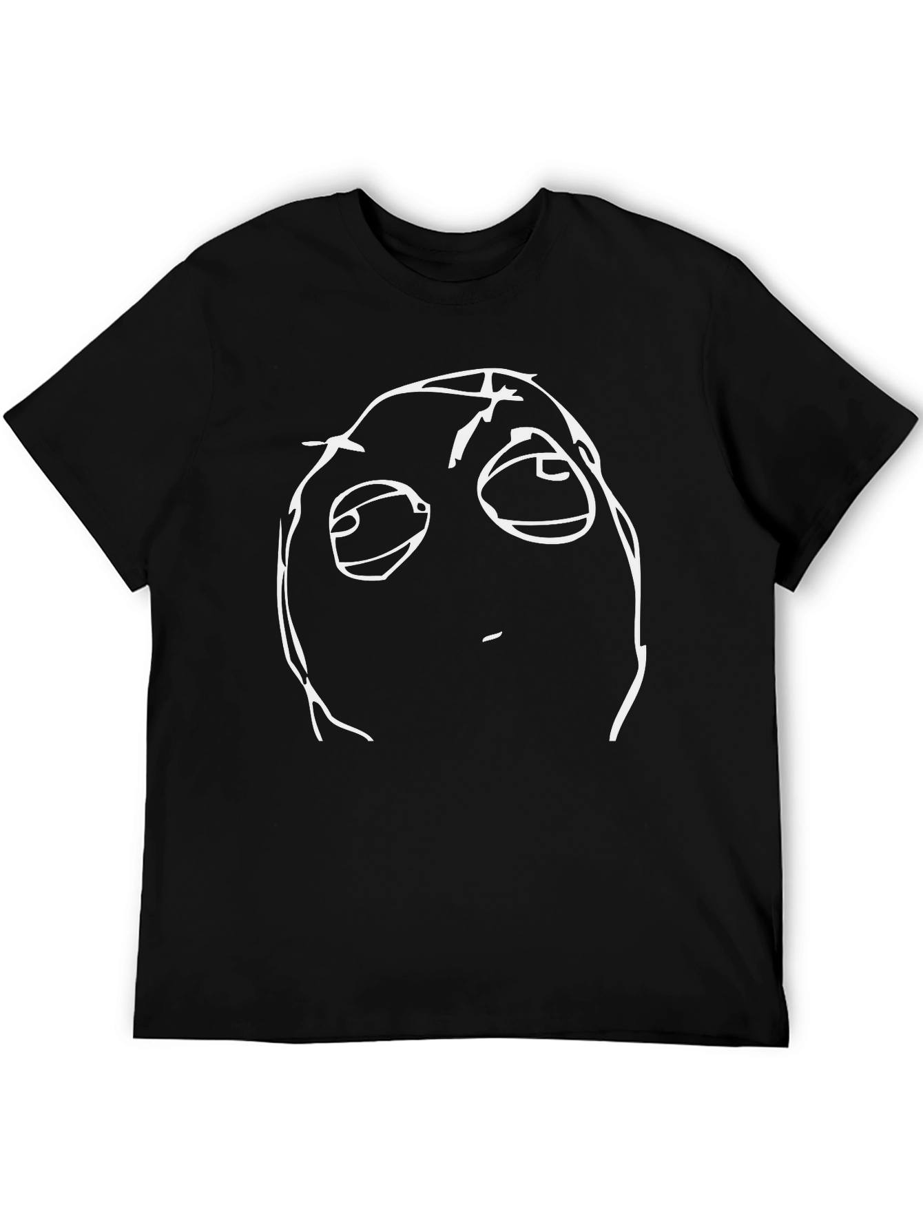 Troll Face Black Tee - Meme Humor T-Shirt